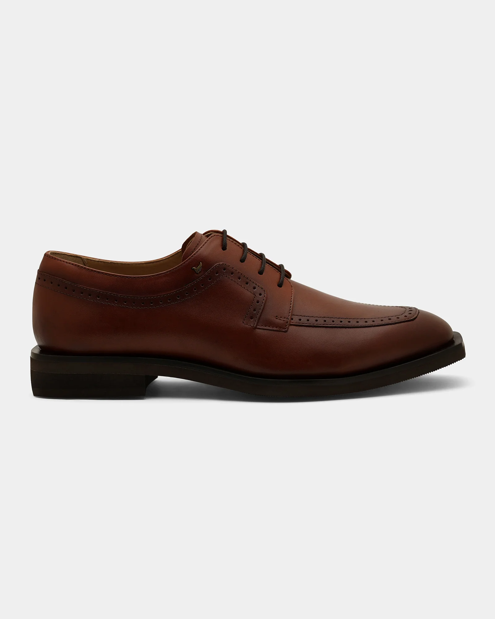 Tan Solid Derby Shoes - Winfordd - Image 5