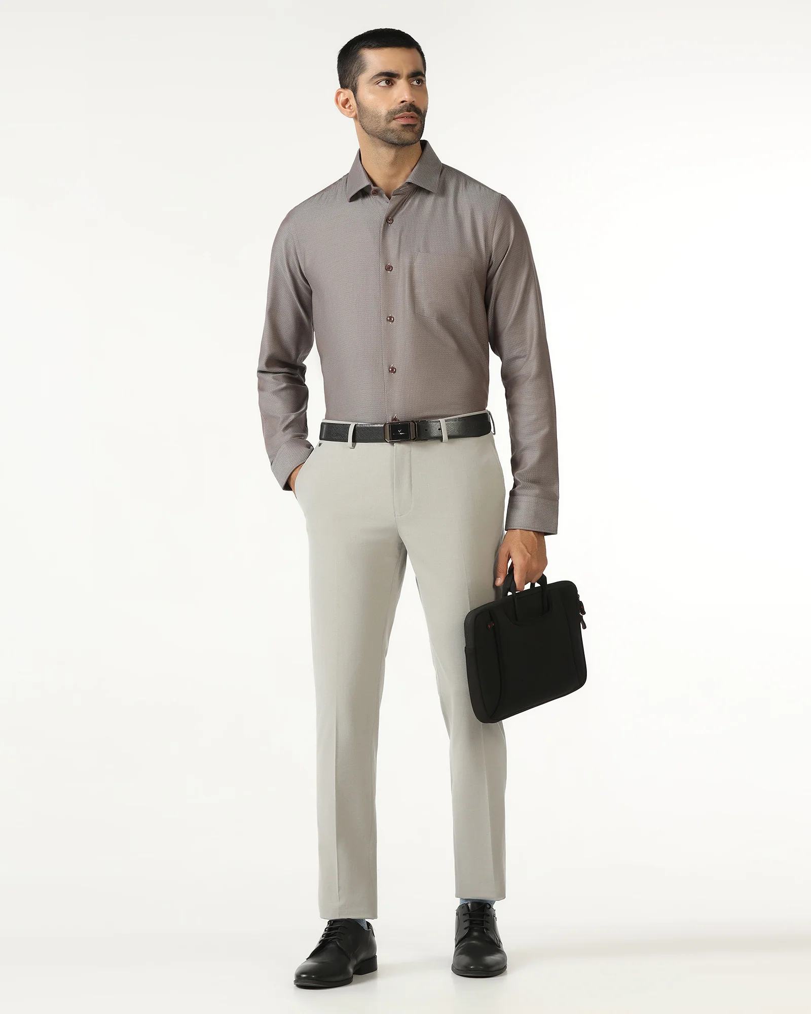 Tan Textured Shirt - Recite - Image 7