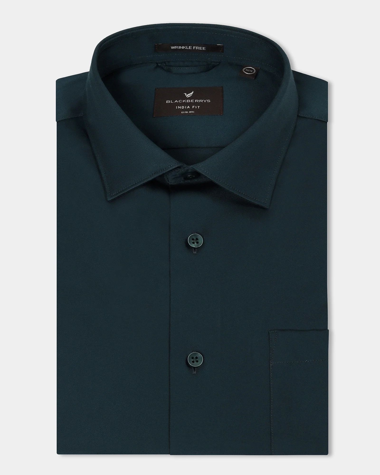 Teal Unwrinkle Solid Shirt - Sylvia - Image 5