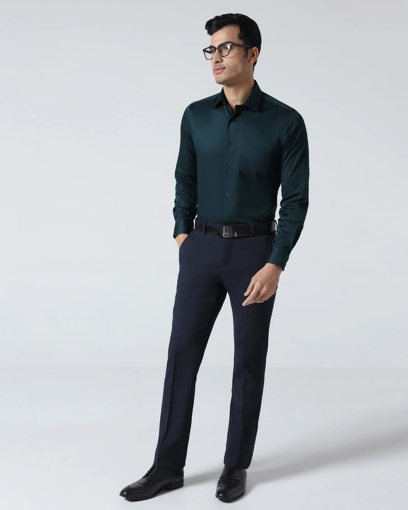Teal Unwrinkle Solid Shirt - Sylvia - Image 7