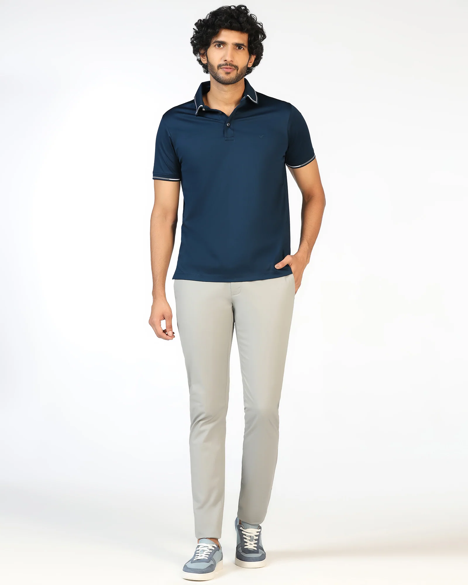 Teal Solid Polo - Mond - Image 3