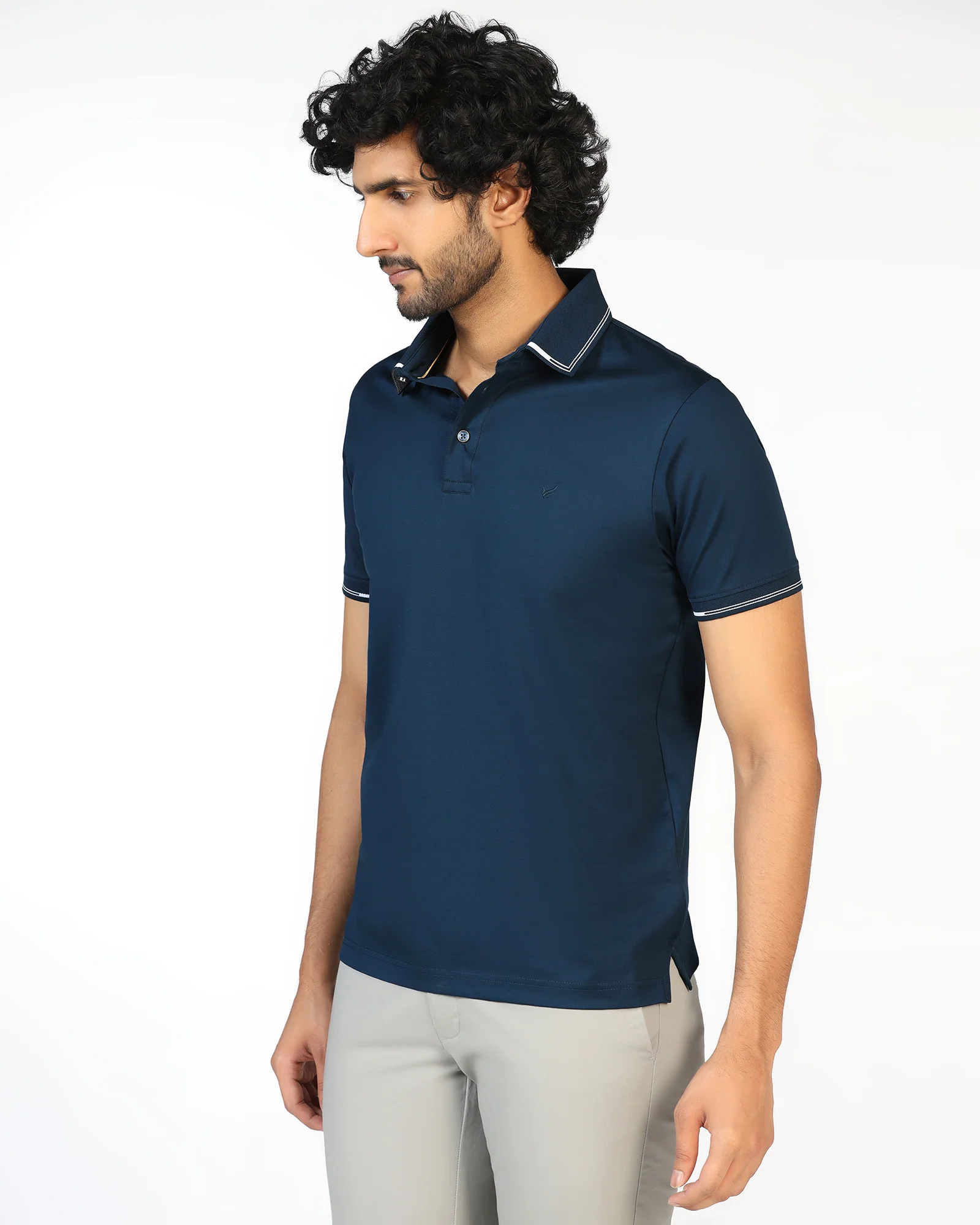 Teal Solid Polo - Mond - Image 8