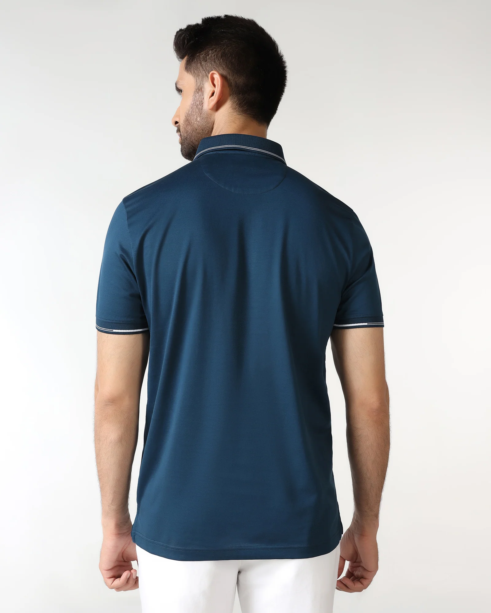 Teal Solid Polo - Mond - Image 2