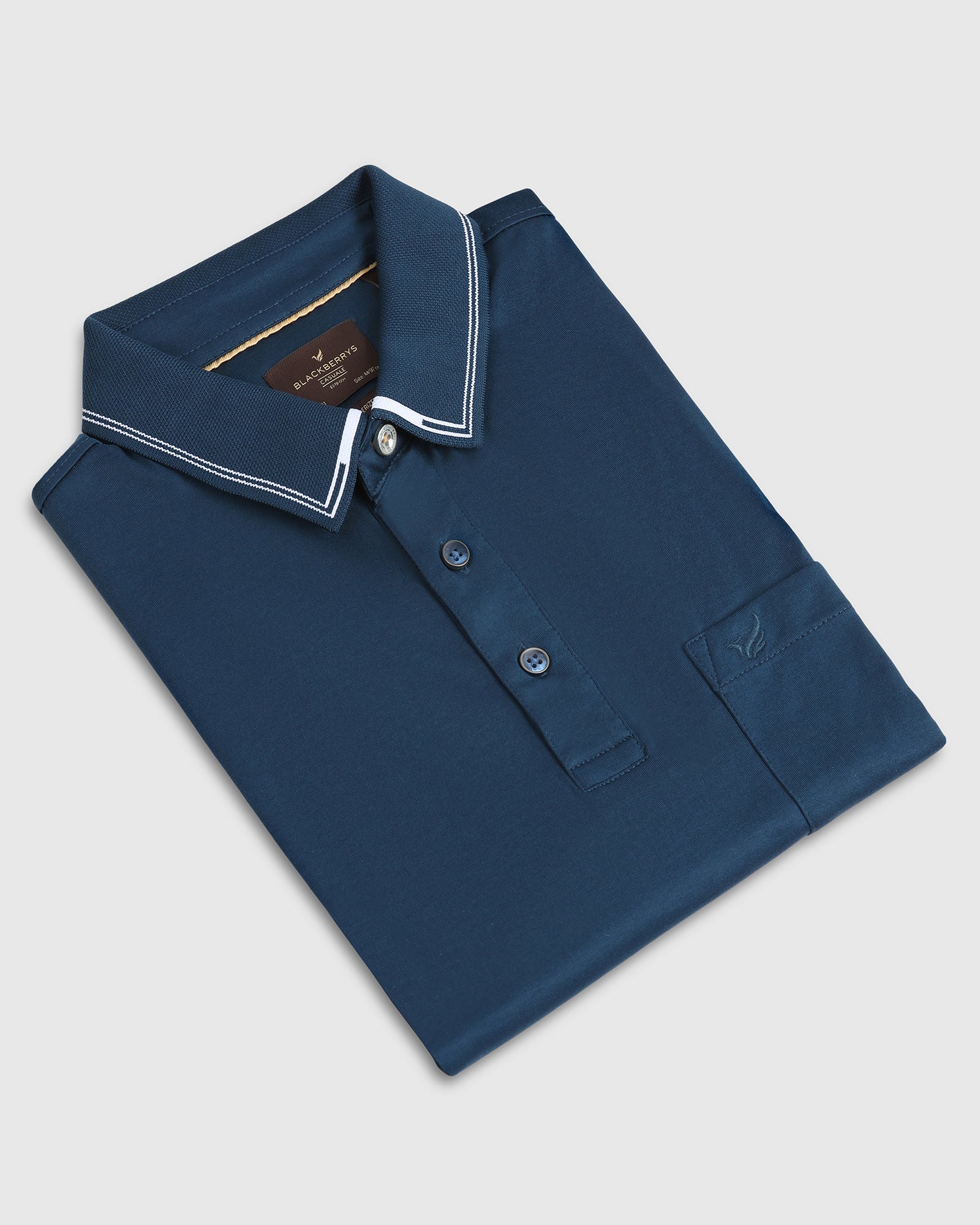 Teal Solid Polo - Mond - Image 5