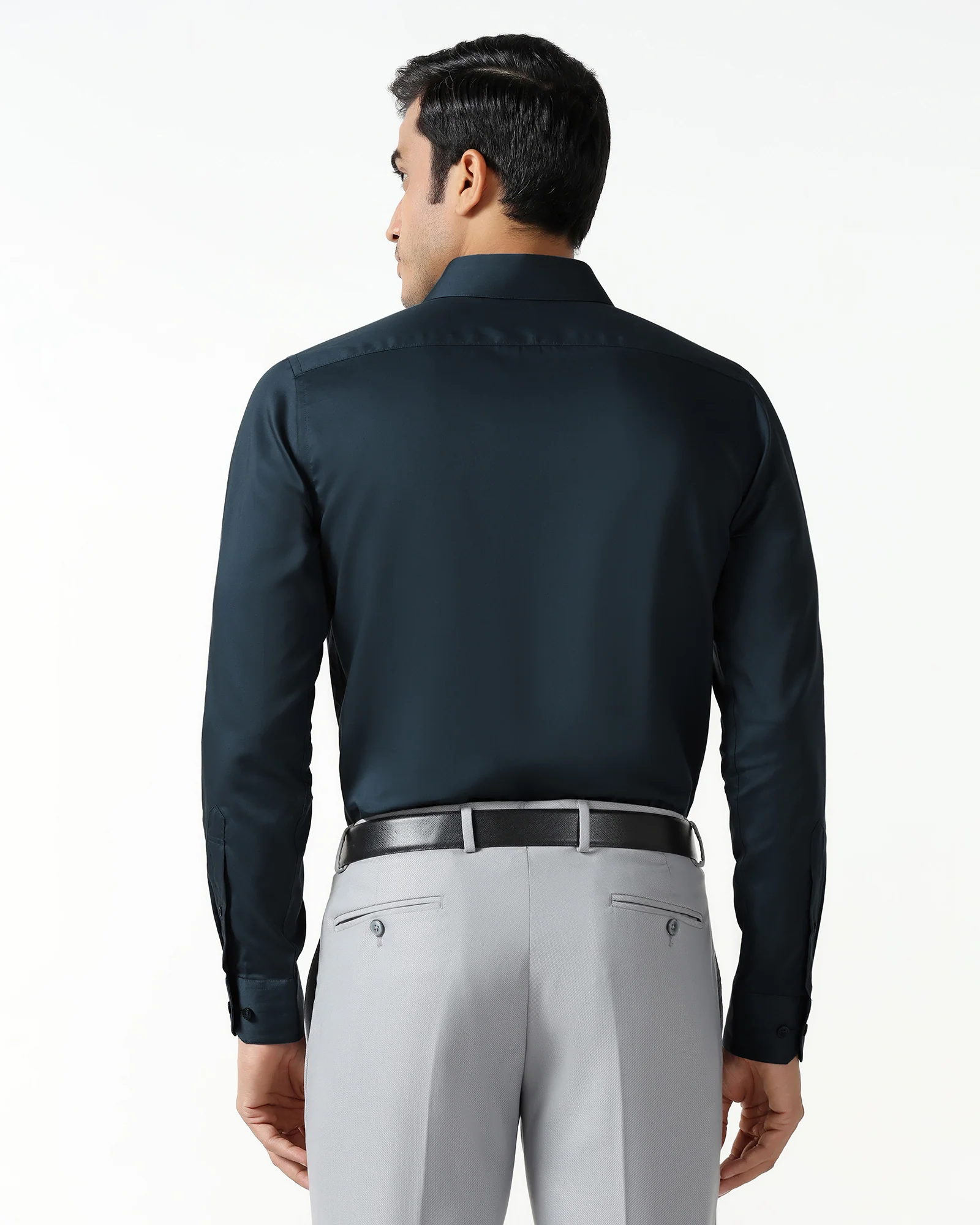 Teal Solid Shirt - Roger - Image 2