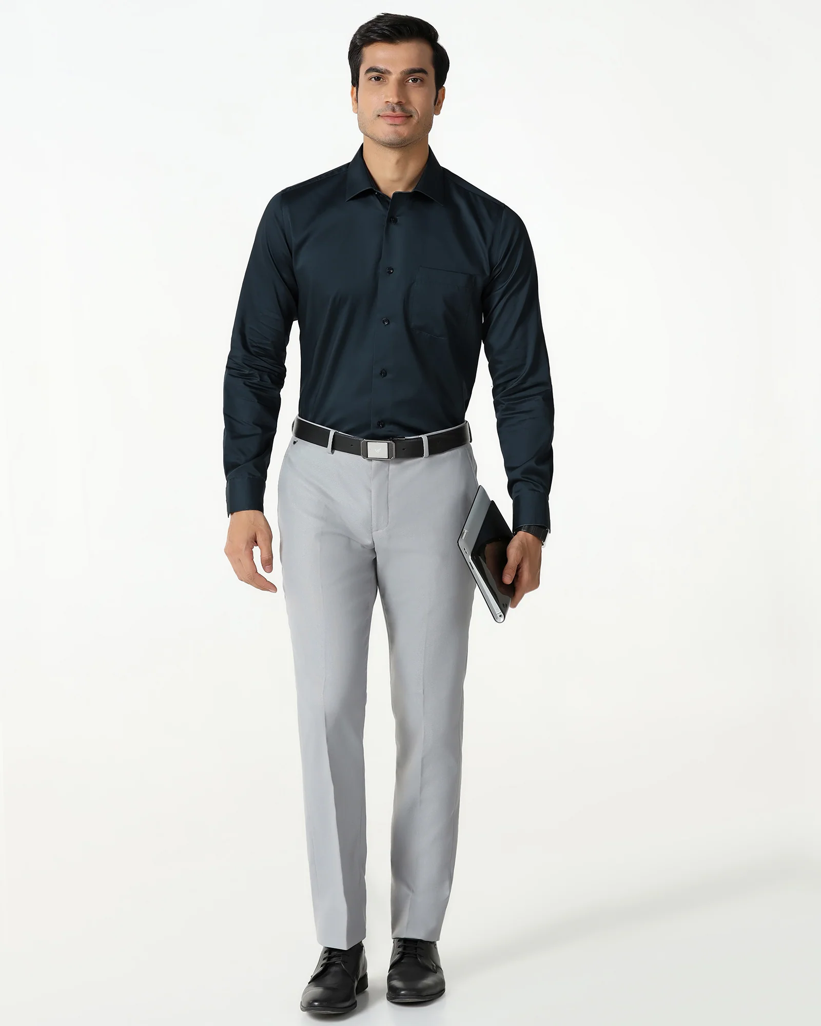 Teal Solid Shirt - Roger - Image 6