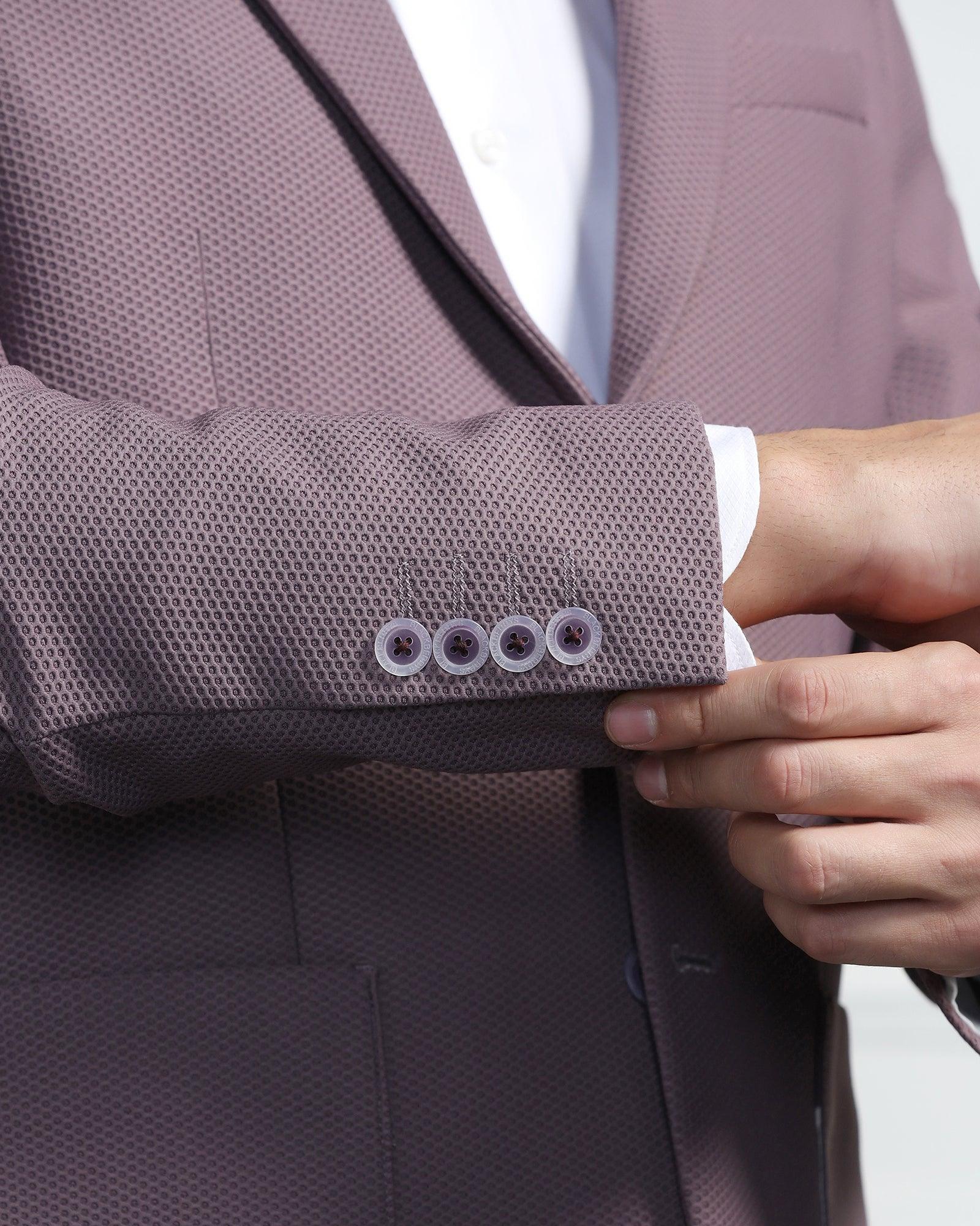 TechPro Formal Dusty Pink Textured Blazer - Renault - Image 6