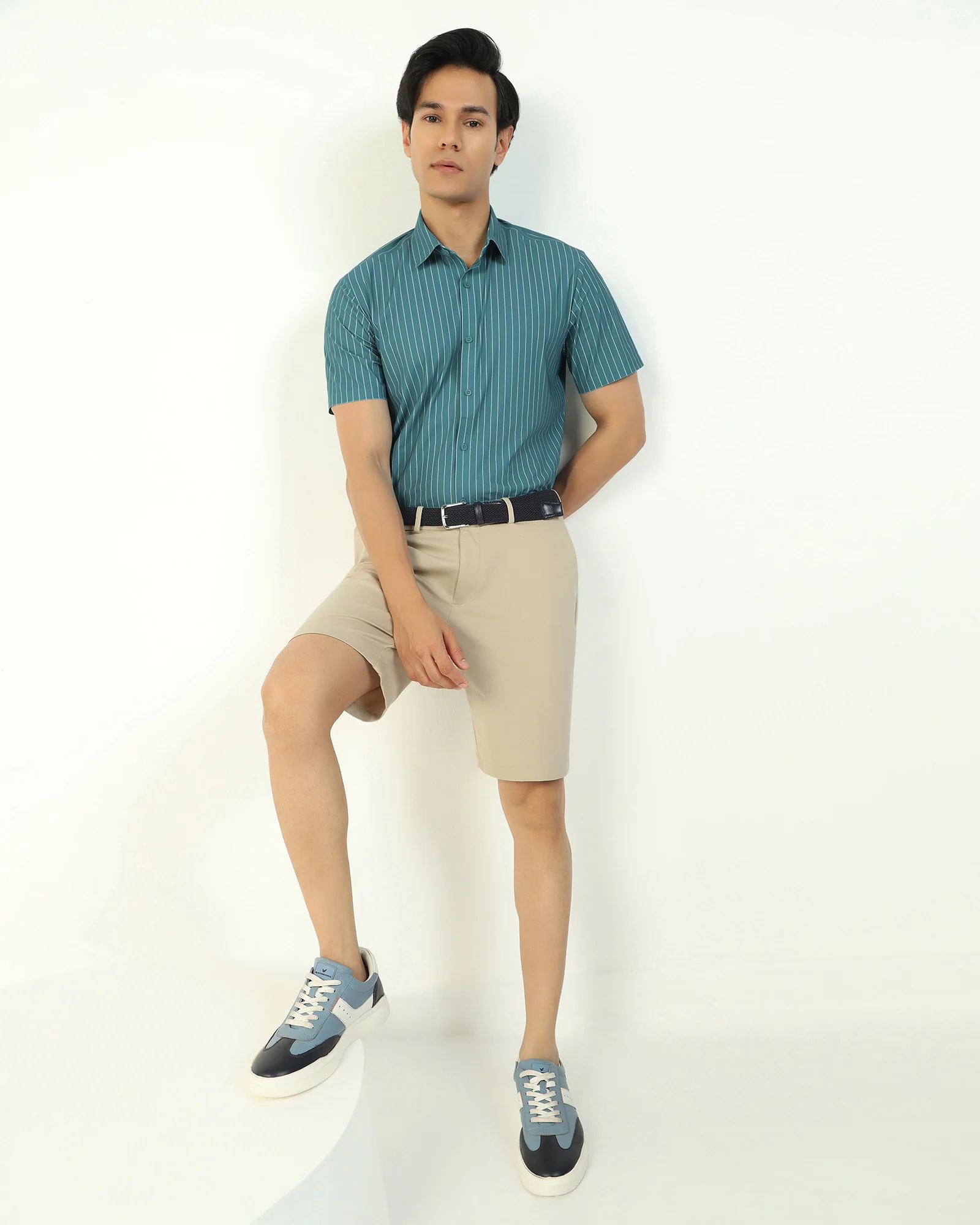 TechPro Casual Beige Solid Shorts - Serry - Image 7