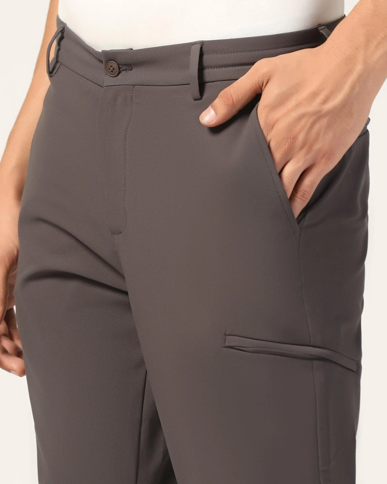 TechPro Casual Charcoal Solid Khakis - Togg - Image 4
