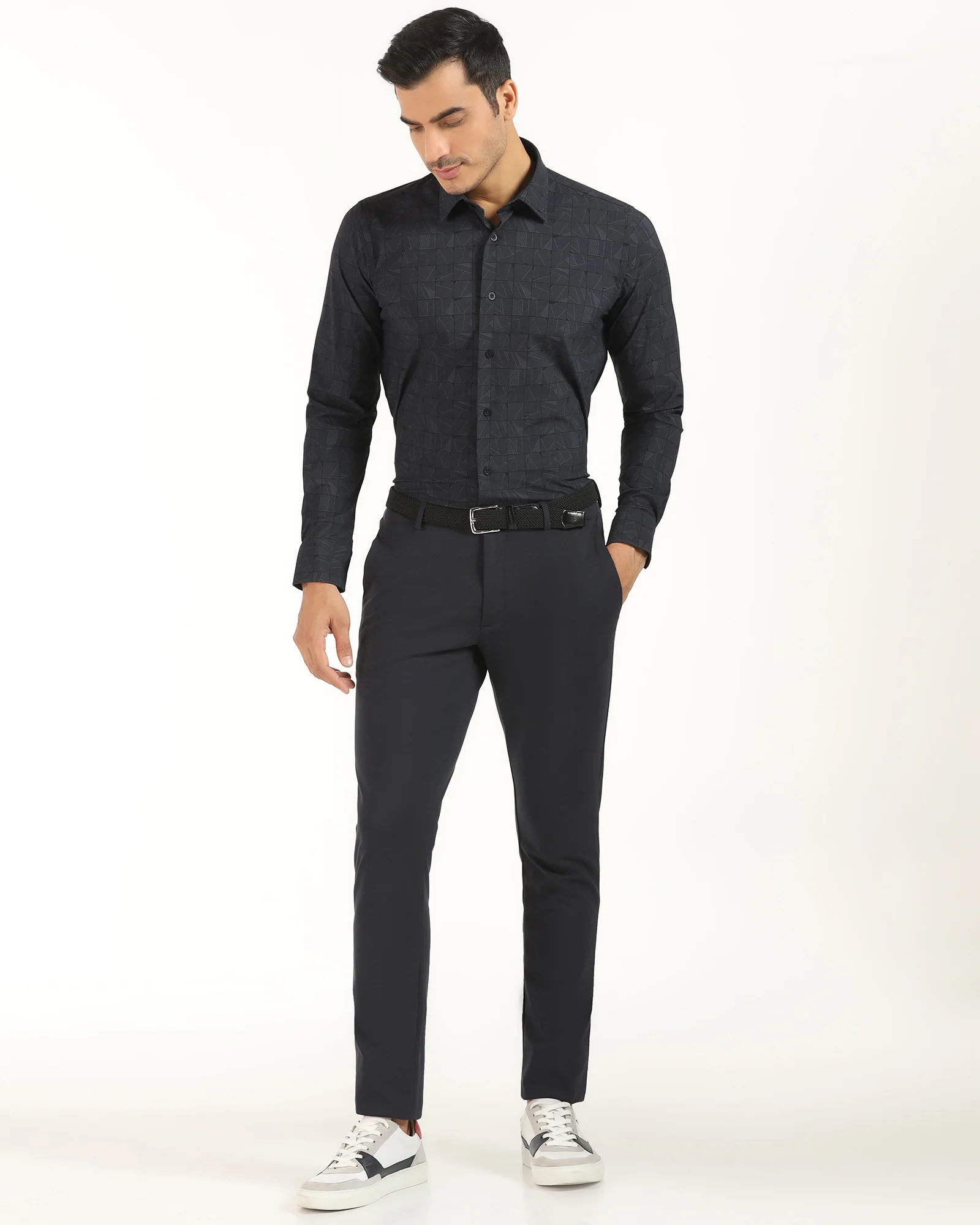 TechPro Formal Black Printed Shirt - Kyler - Image 3