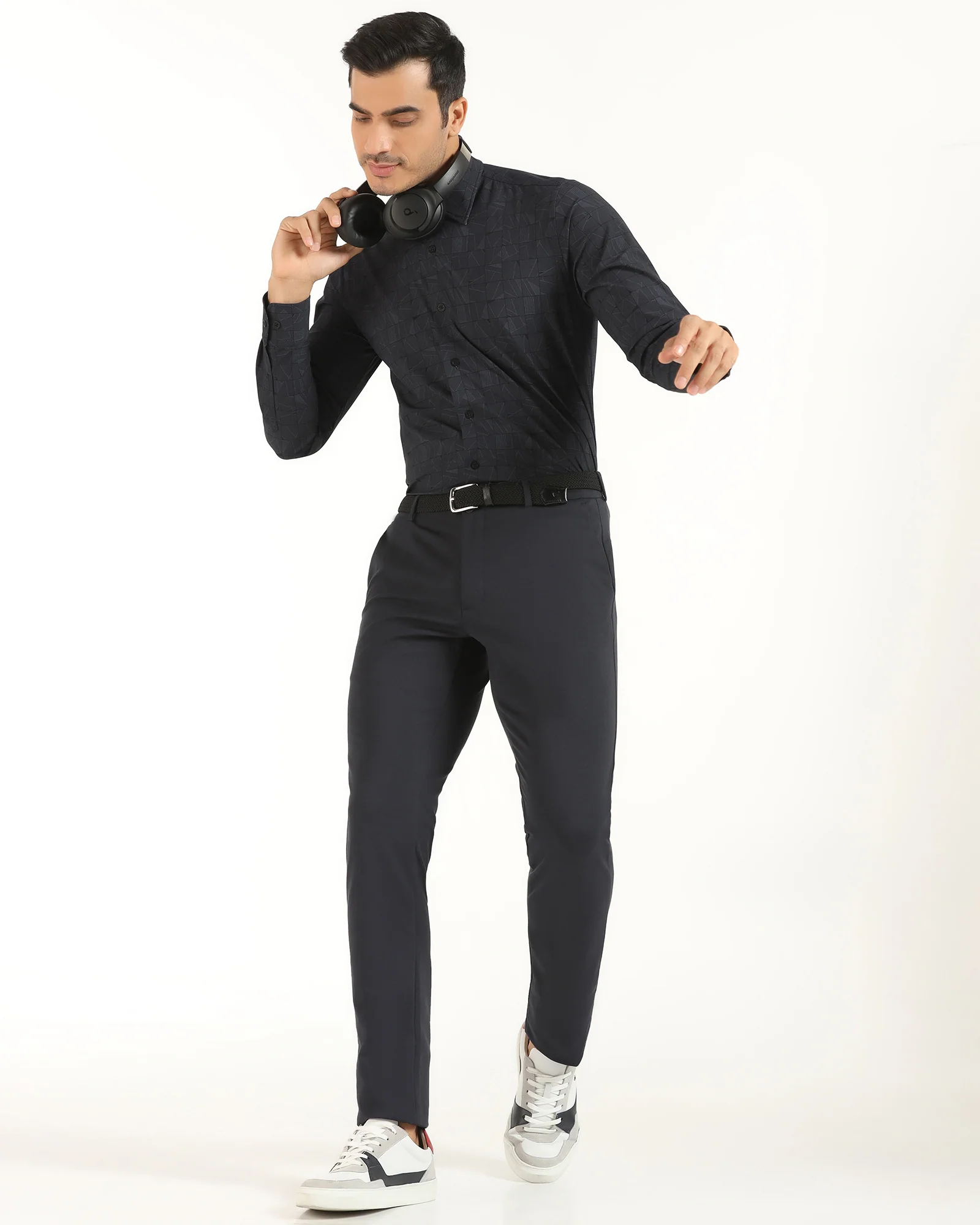 TechPro Formal Black Printed Shirt - Kyler - Image 7