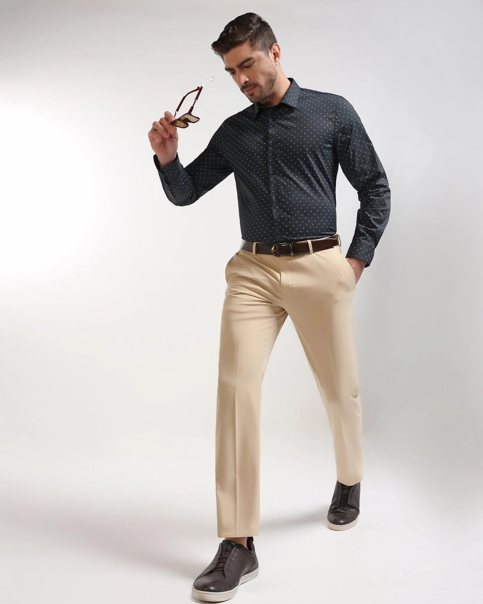 TechPro Formal Black Printed Shirt - Theon - Image 7