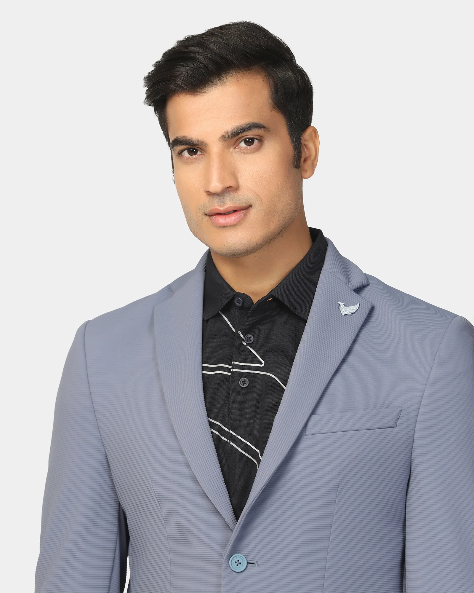 TechPro Formal Blue Stripe Blazer - Kuma - Image 5