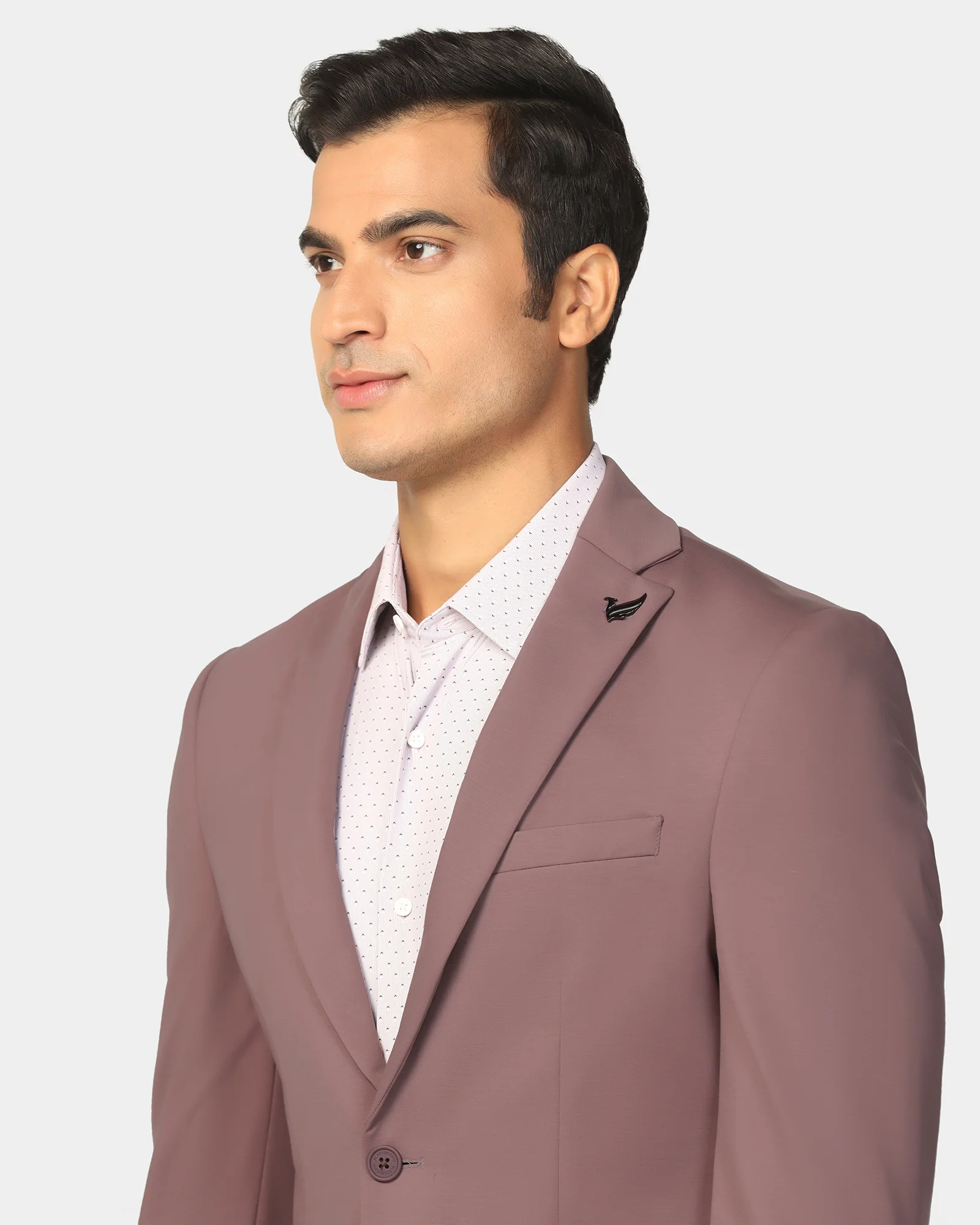 TechPro Formal Dusty Pink Solid Blazer - Explore - Image 4