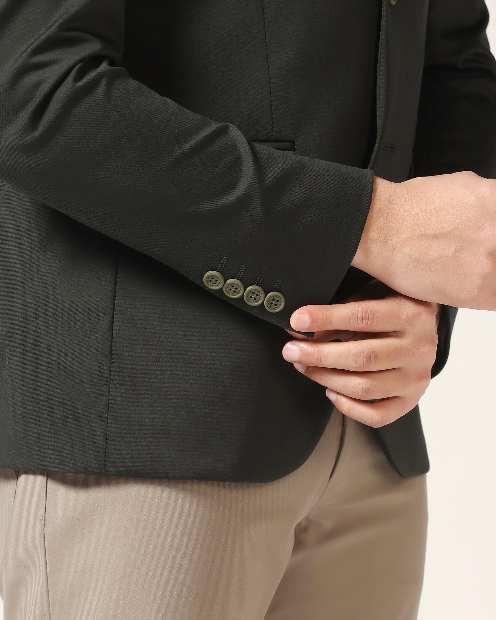 TechPro Formal Green Solid Blazer - Sein - Image 5