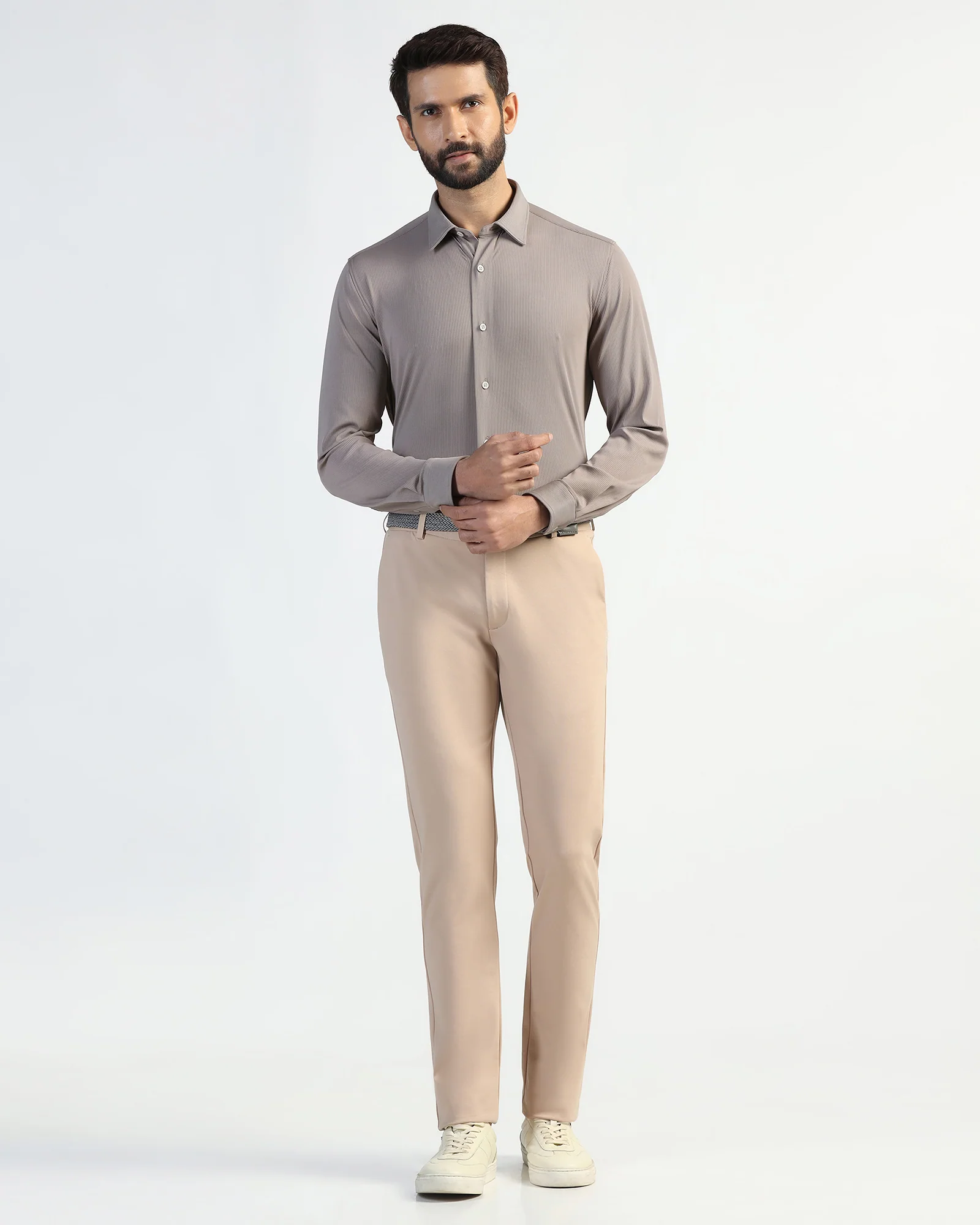 TechPro Formal Grey Stripe Shirt - Abil - Image 4