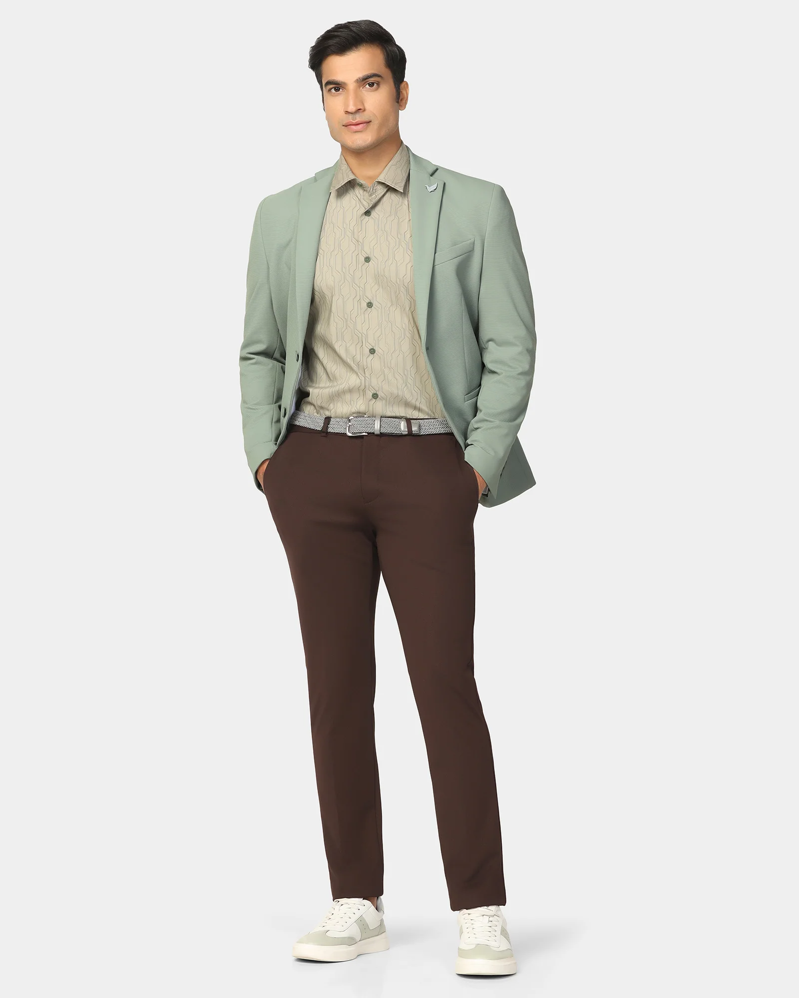 TechPro Formal Mint Stripe Blazer - Kuma - Image 6