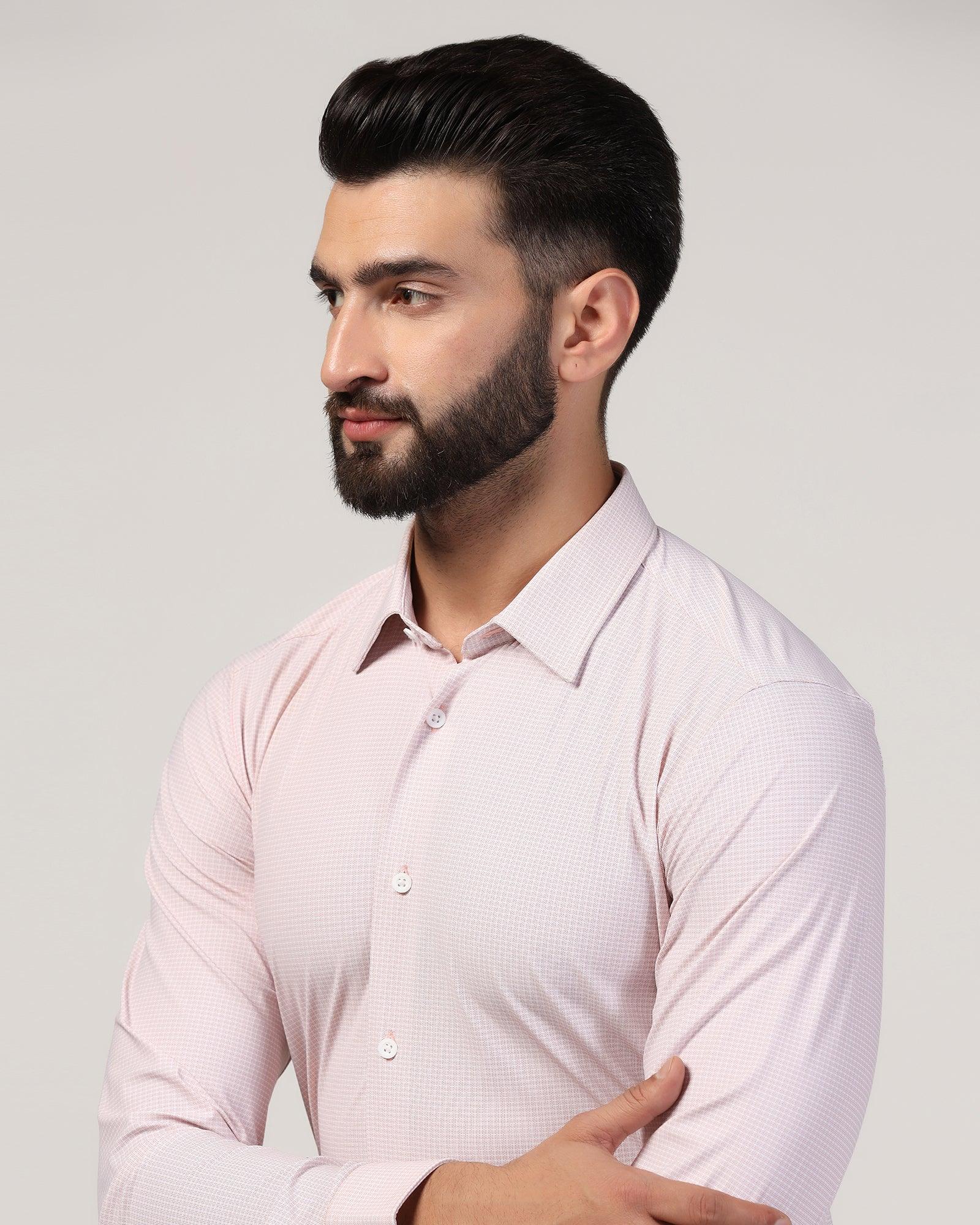 TechPro Formal Orange Printed Shirt - Ohio - Image 4