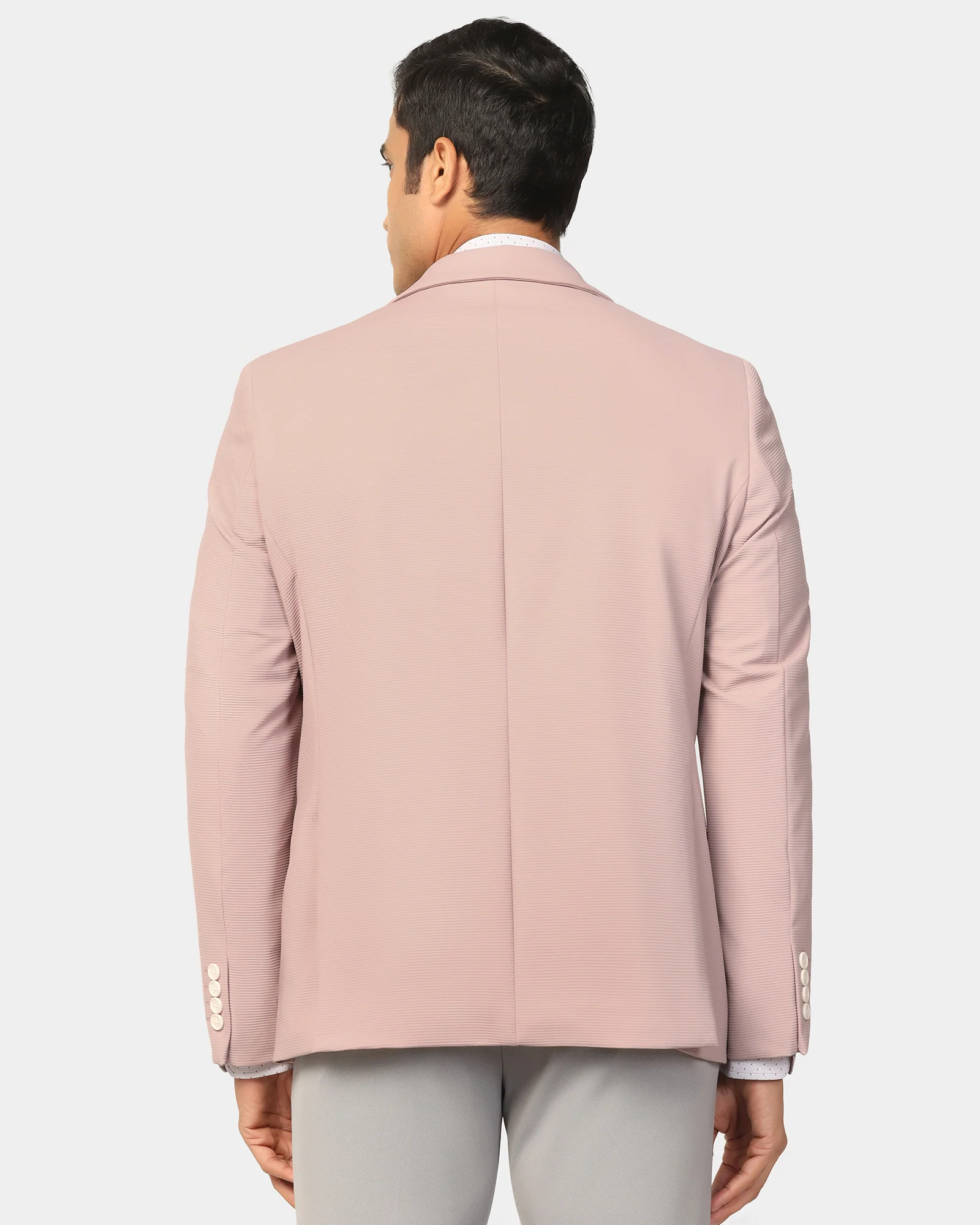 TechPro Formal Peach Stripe Blazer - Kuma - Image 2