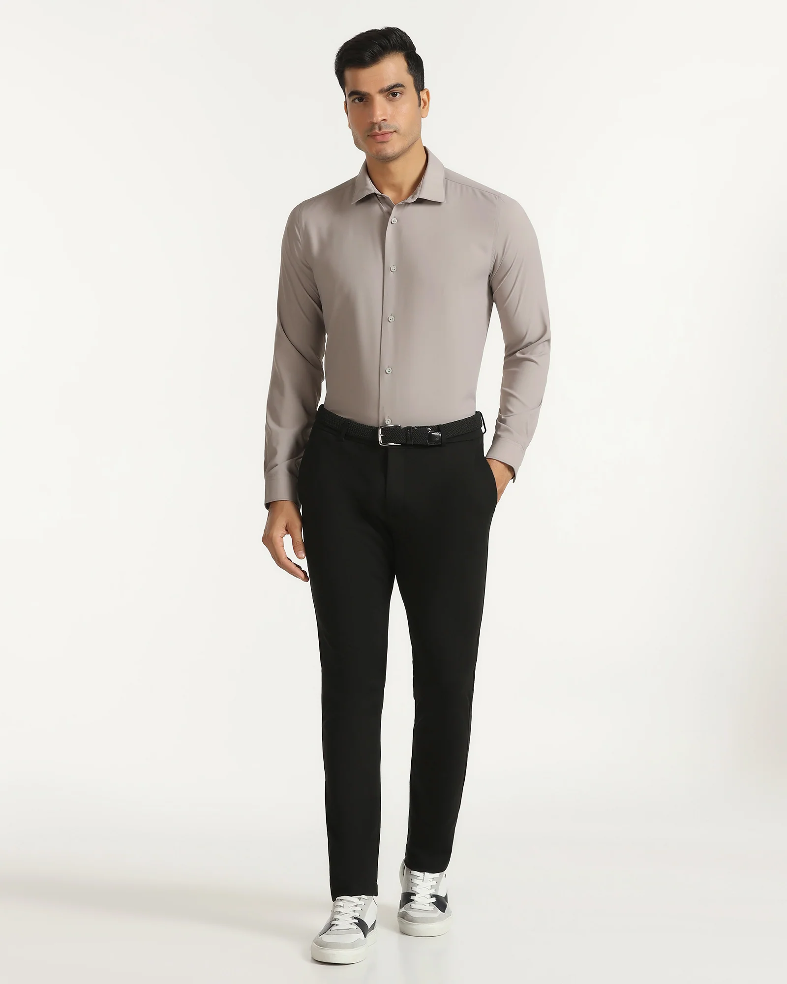 TechPro Formal Tan Solid Shirt - Greece - Image 3