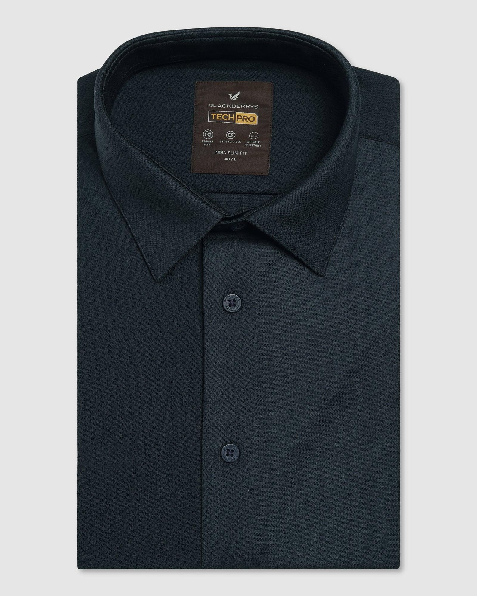 TechPro Formal Teal Stripe Shirt - Keish - Image 5