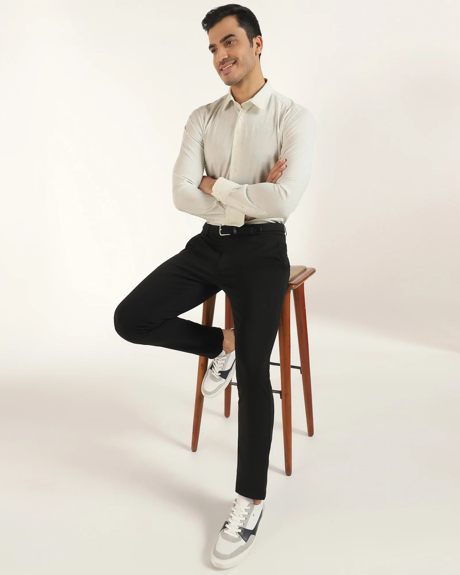 TechPro Formal White Printed Shirt - Kyler - Image 7