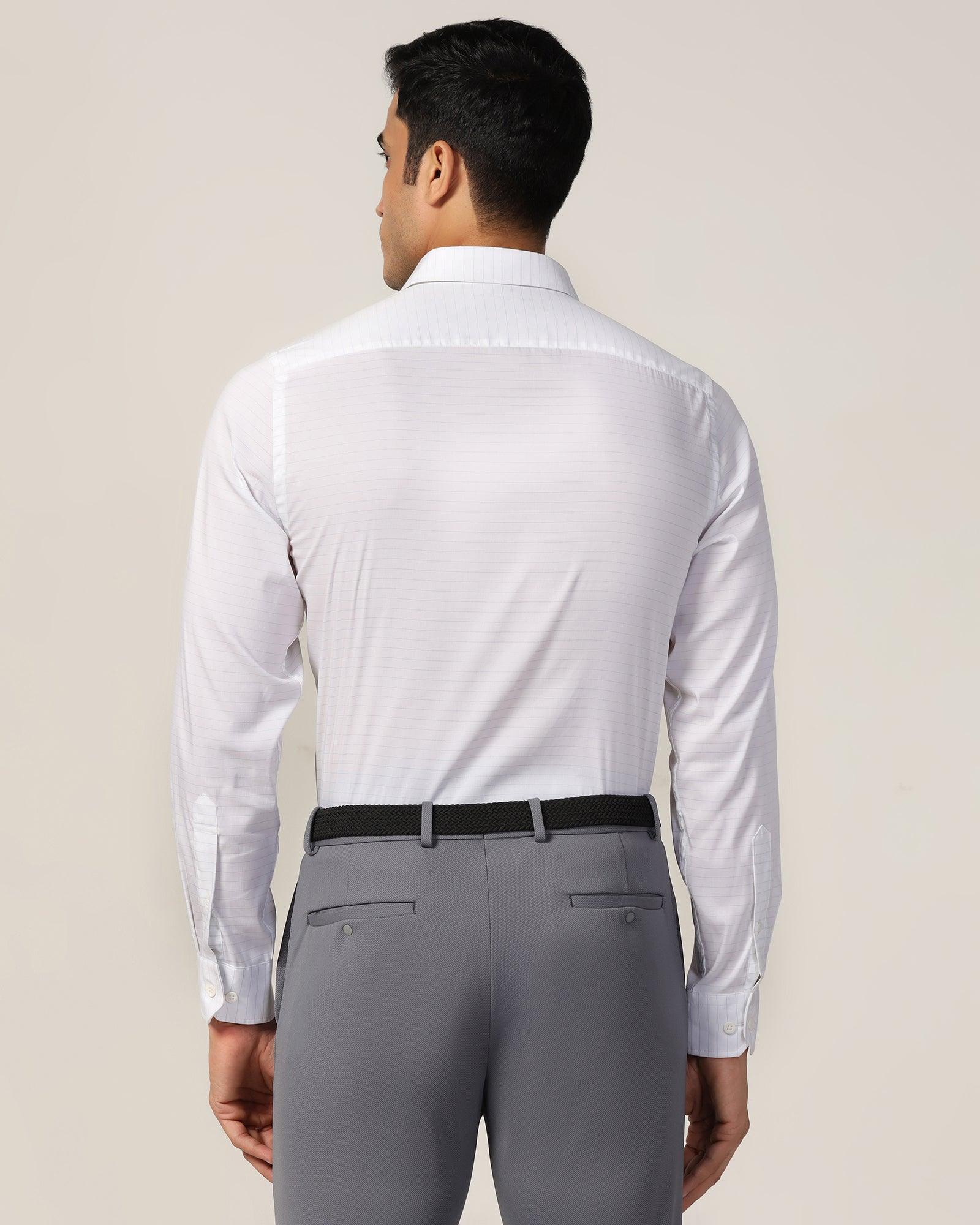 TechPro Formal White Solid Shirt - Theory - Image 2
