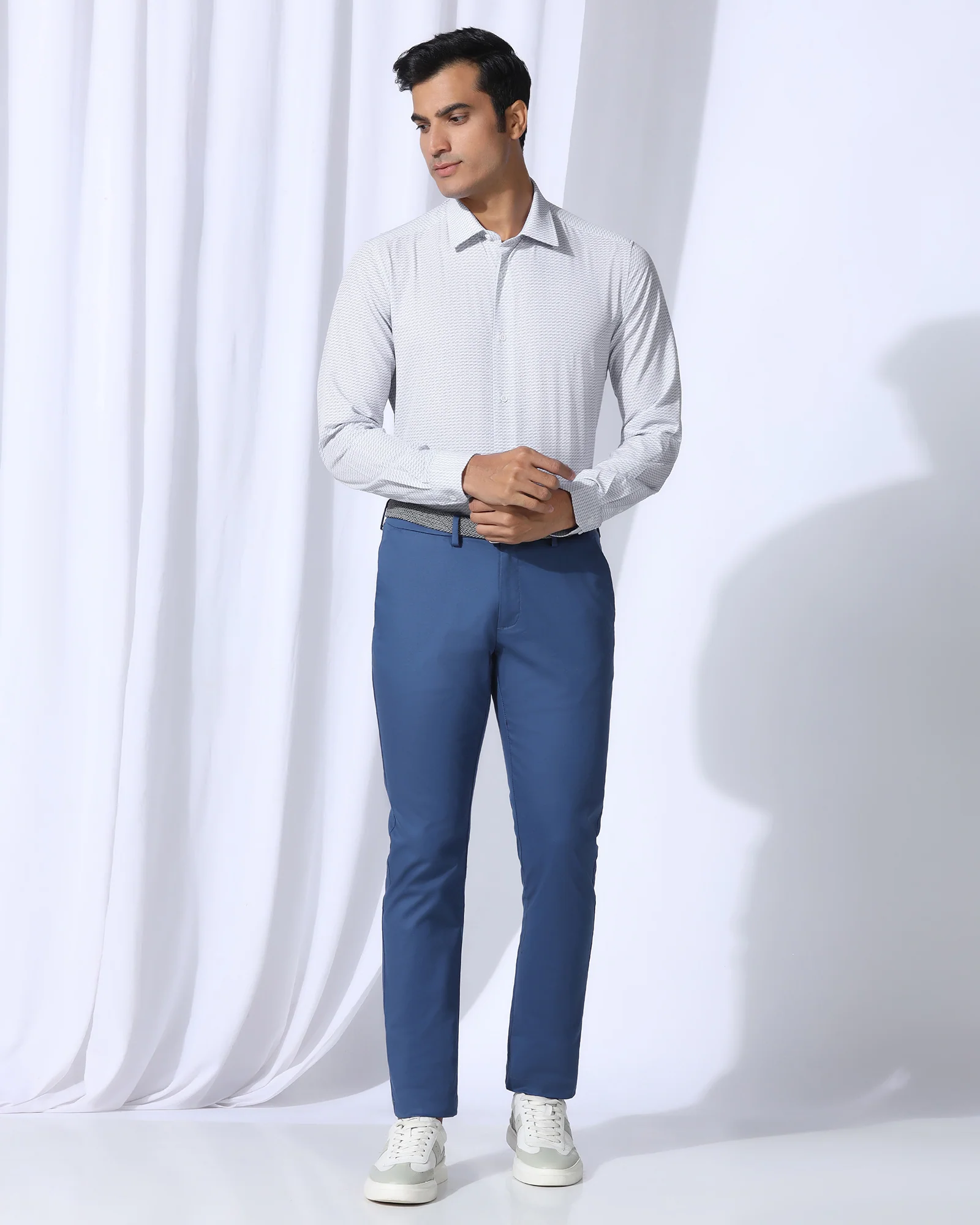 TechPro Formal White Printed Shirt - Ivan - Image 3