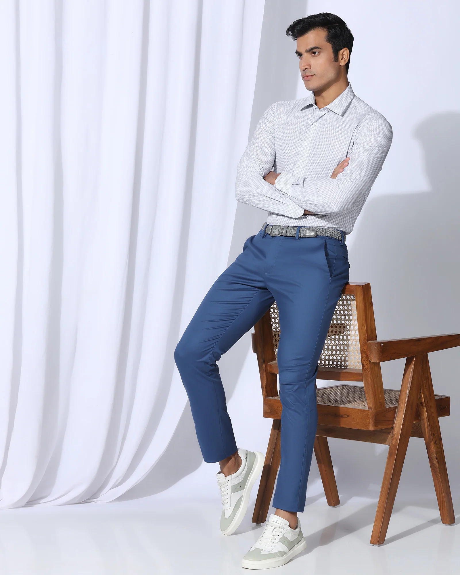 TechPro Formal White Printed Shirt - Ivan - Image 7