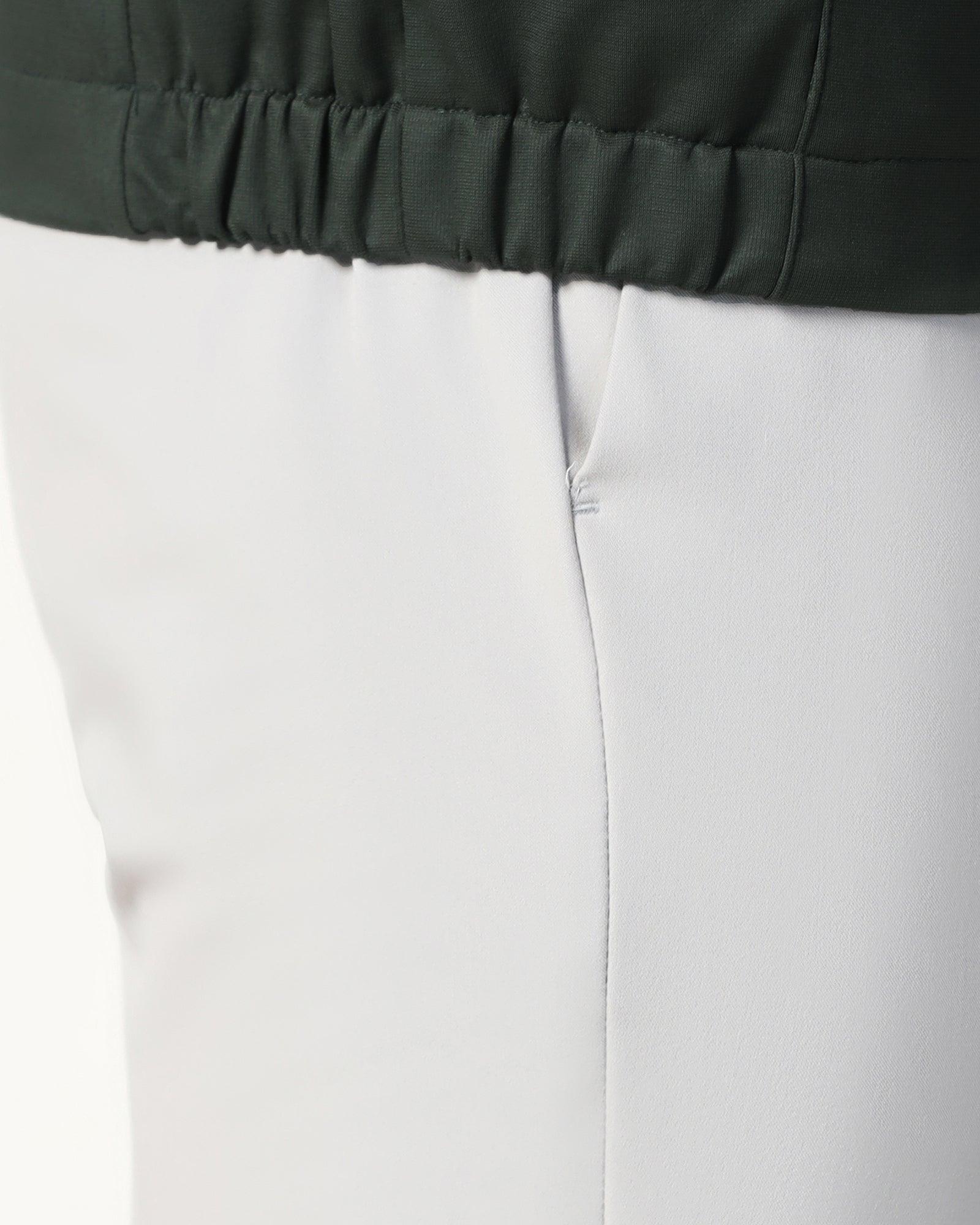 TechPro Green Solid Zipper Jacket - Ioniq - Image 7