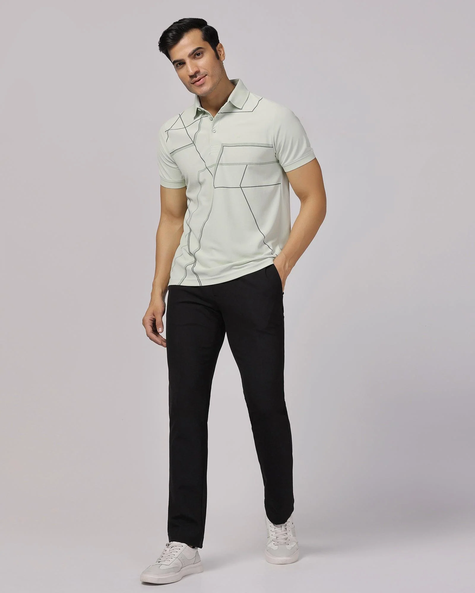TechPro Polo Mint Solid T-Shirt - Crocs - Image 3