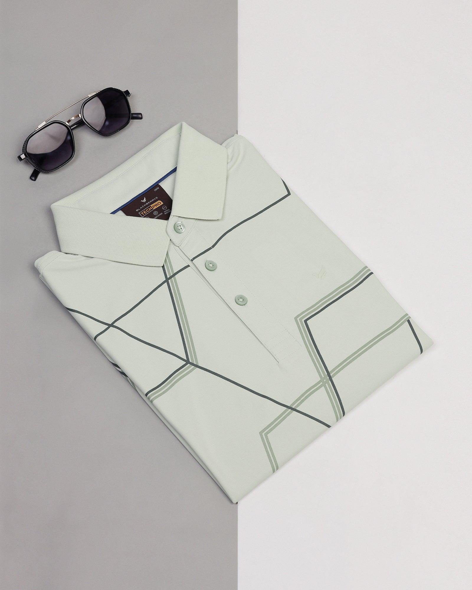 TechPro Polo Mint Solid T-Shirt - Crocs - Image 5