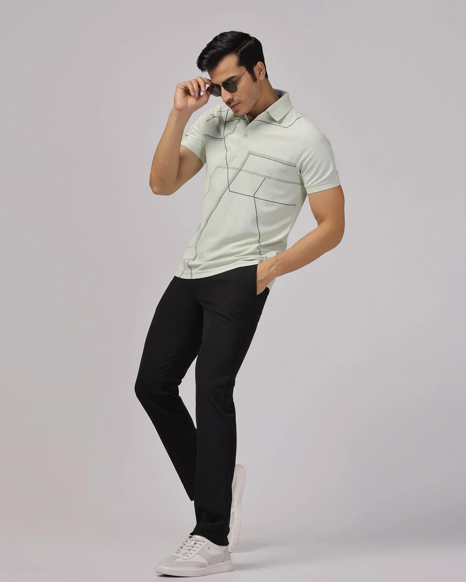 TechPro Polo Mint Solid T-Shirt - Crocs - Image 6