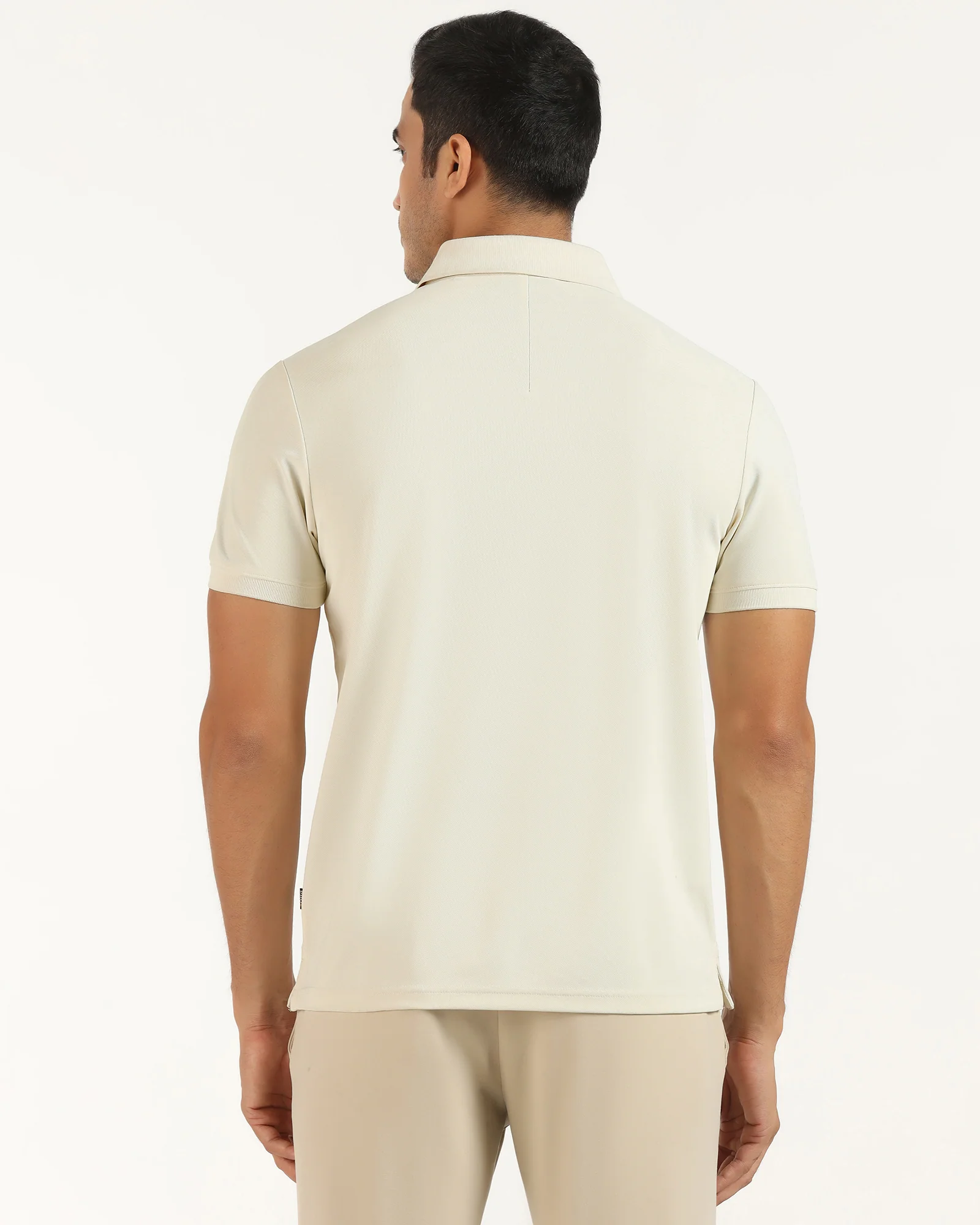 TechPro Polo Powder Yellow Printed T-Shirt - Matrix - Image 2