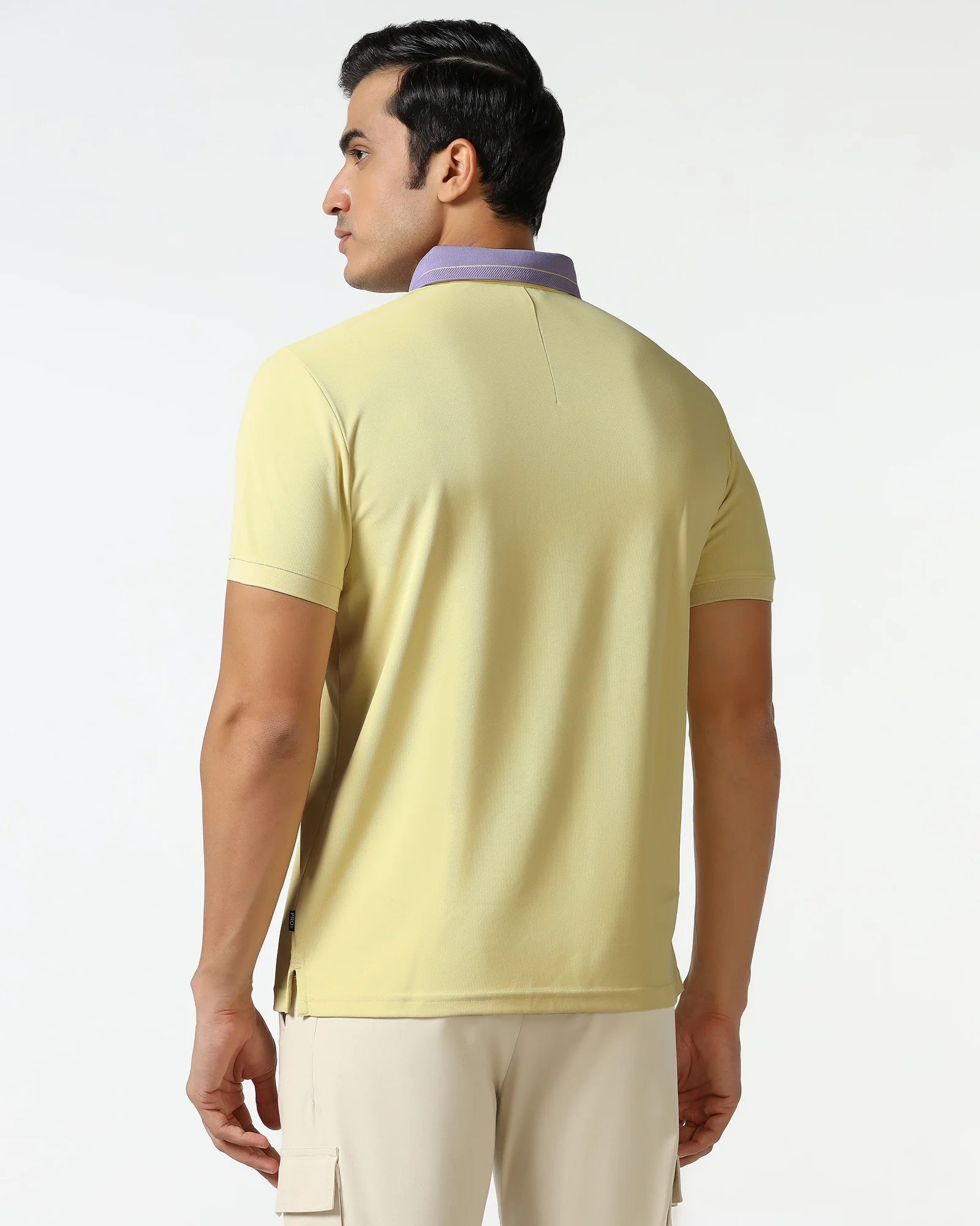TechPro Polo Powder Yellow Solid T-Shirt - Terra - Image 2