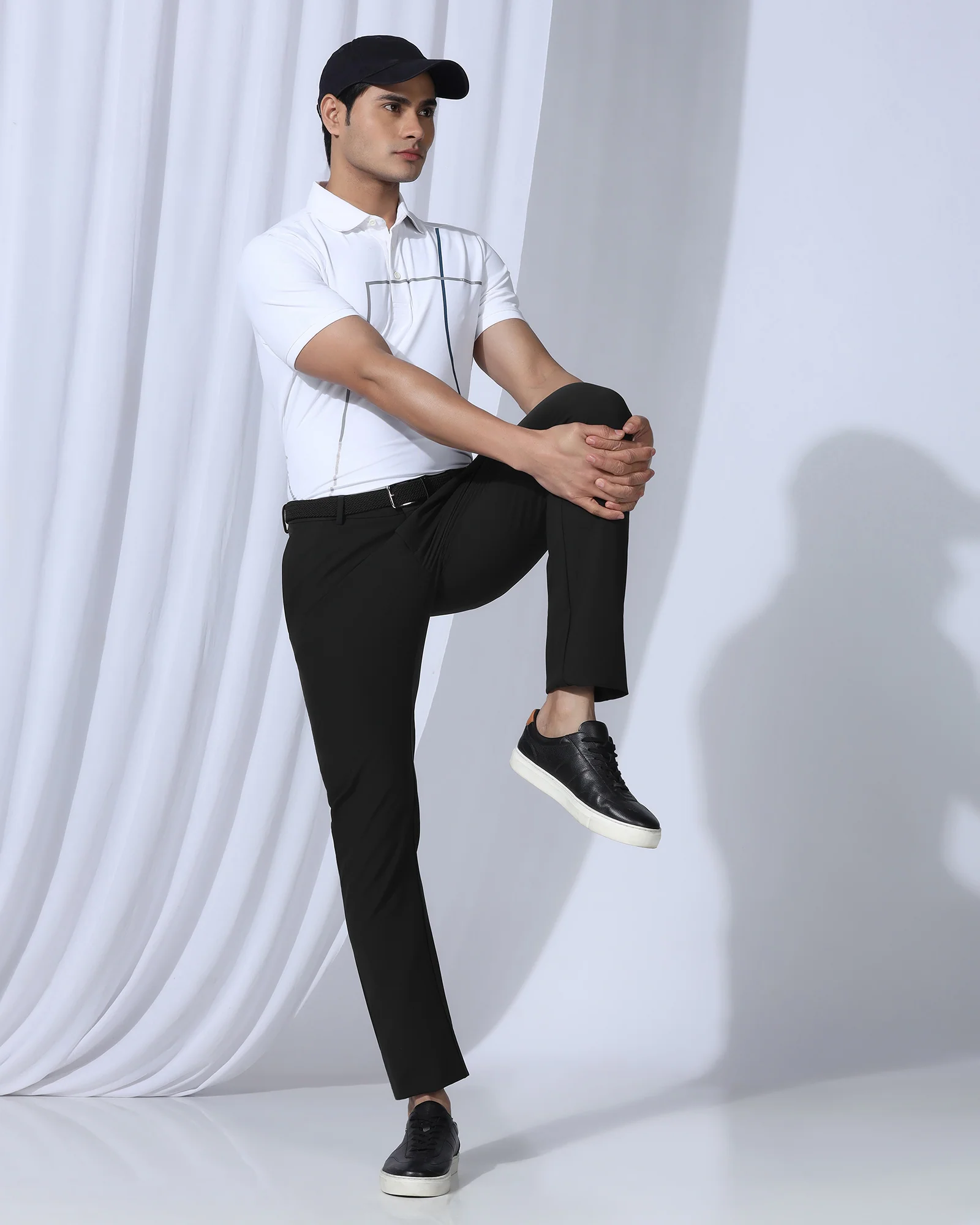 TechPro Slim Fit B-91 Casual Black Solid Khakis - Gary - Image 7