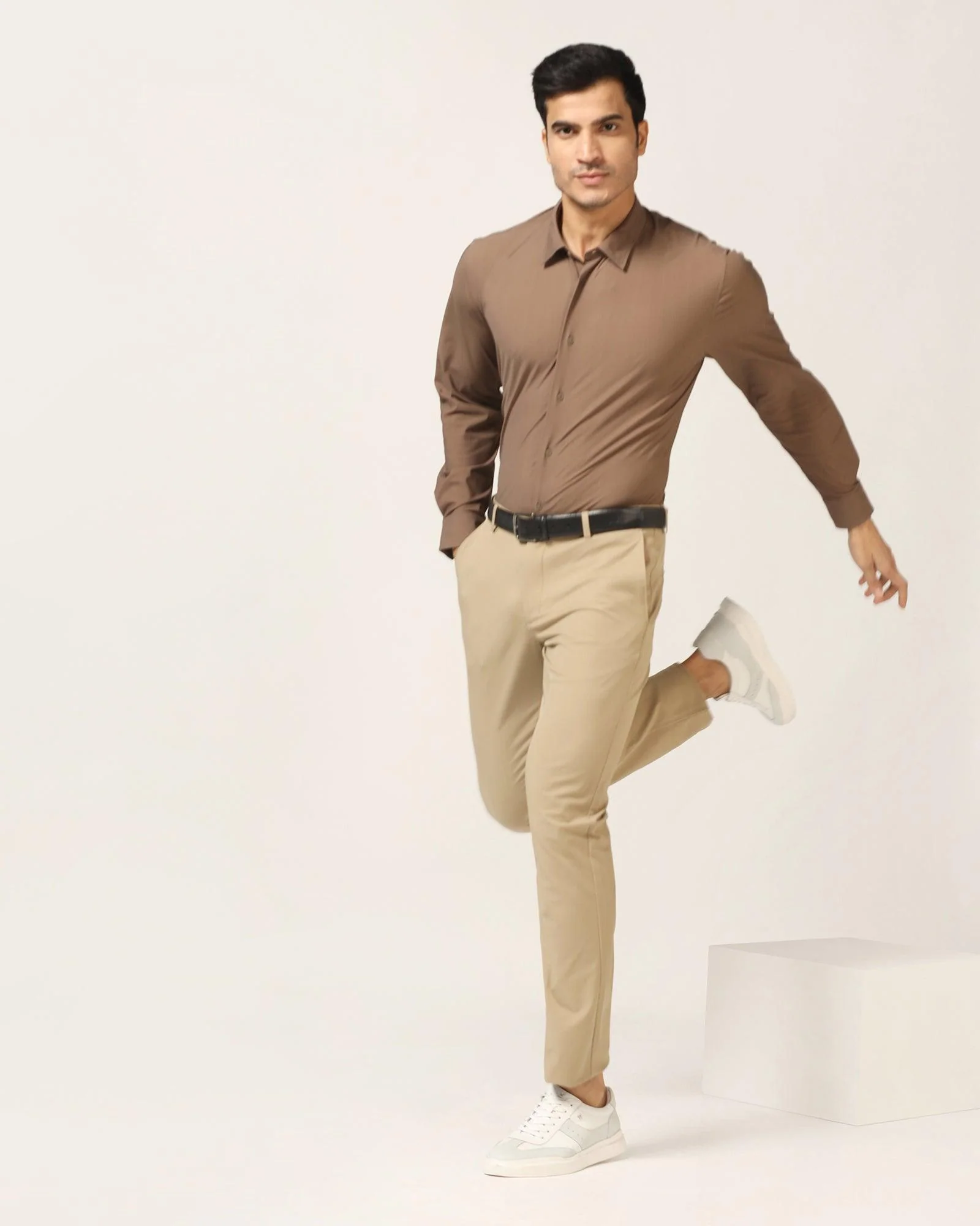 TechPro Slim Fit B-91 Casual Khaki Solid Khakis - Borros - Image 6