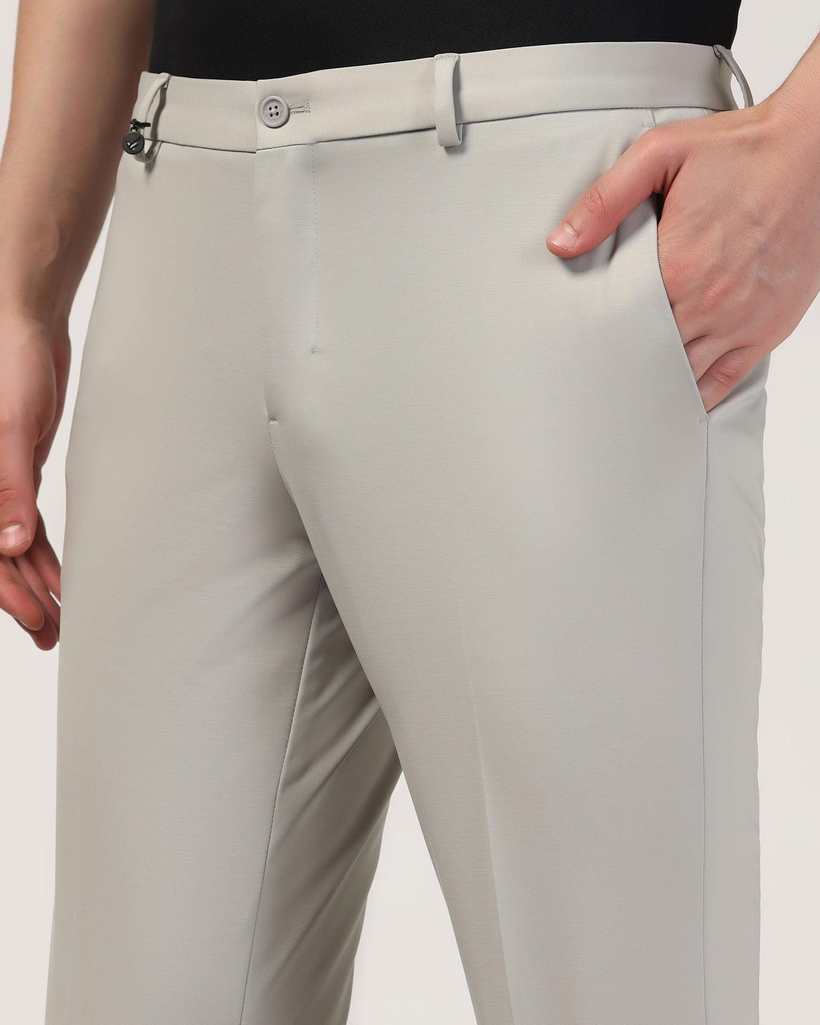 TechPro Slim Fit B-91 Formal Grey Solid Trouser - Wayfarer - Image 4