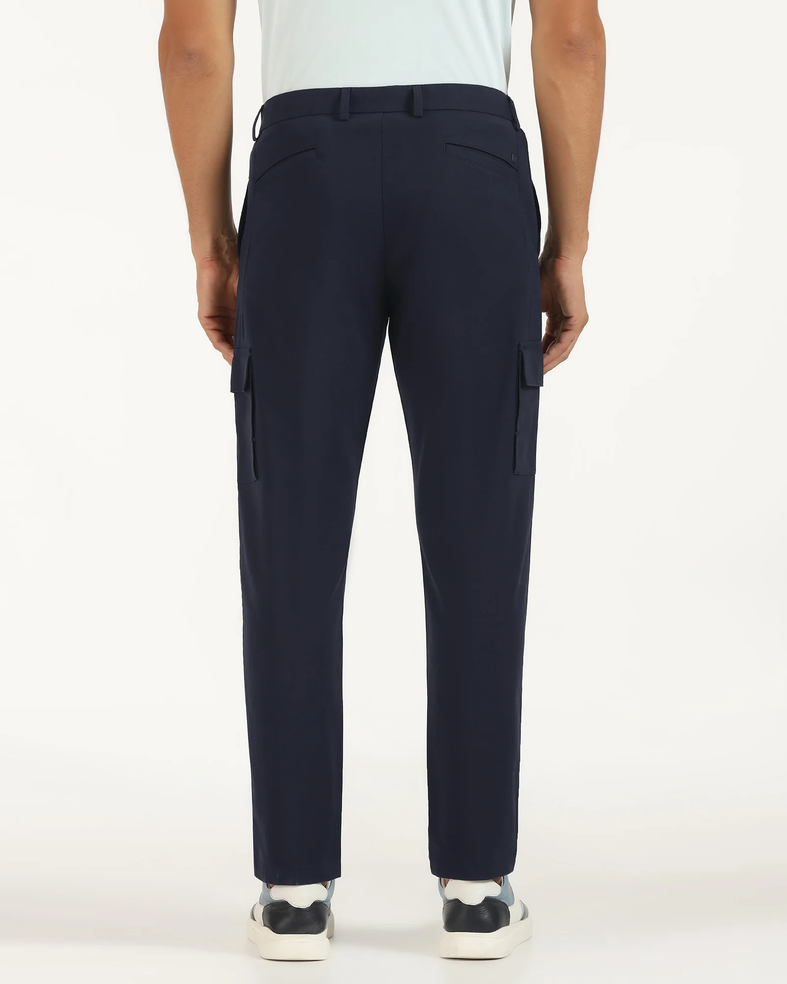 TechPro Sneaker Fit Casual Navy Solid Khakis - Andy - Image 2
