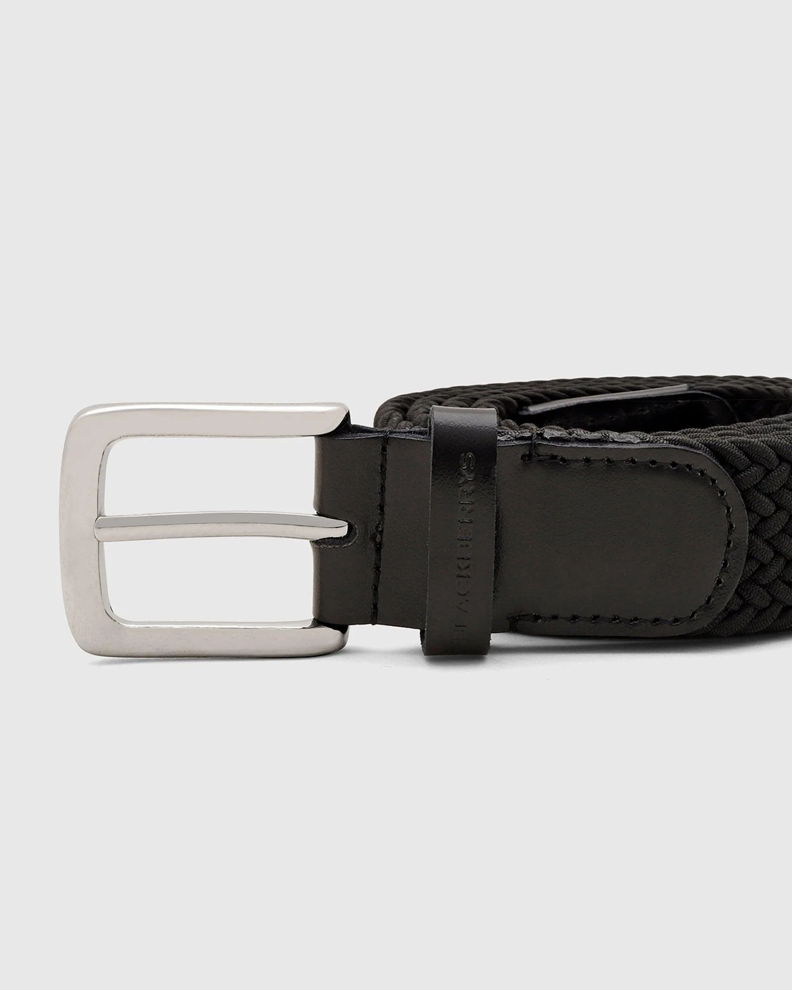 Stretchable Black Textured Belt - Salyer - Image 2