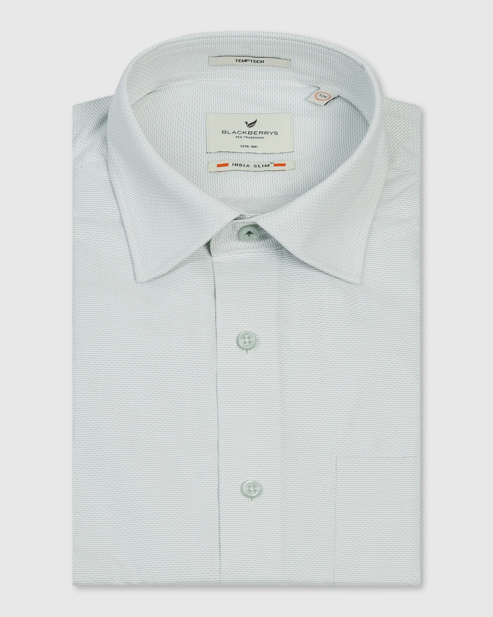 Temp Tech Formal Mint Textured Shirt - Vogue - Image 5