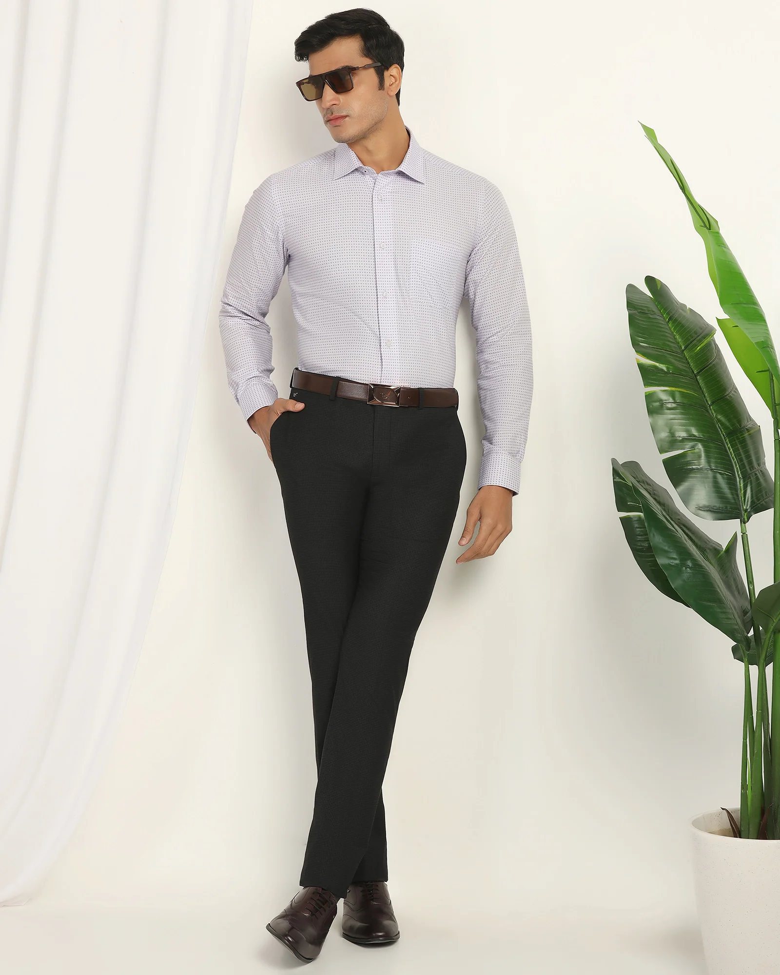 Temp Tech Formal Pink Printed Shirt - Vital - Image 8