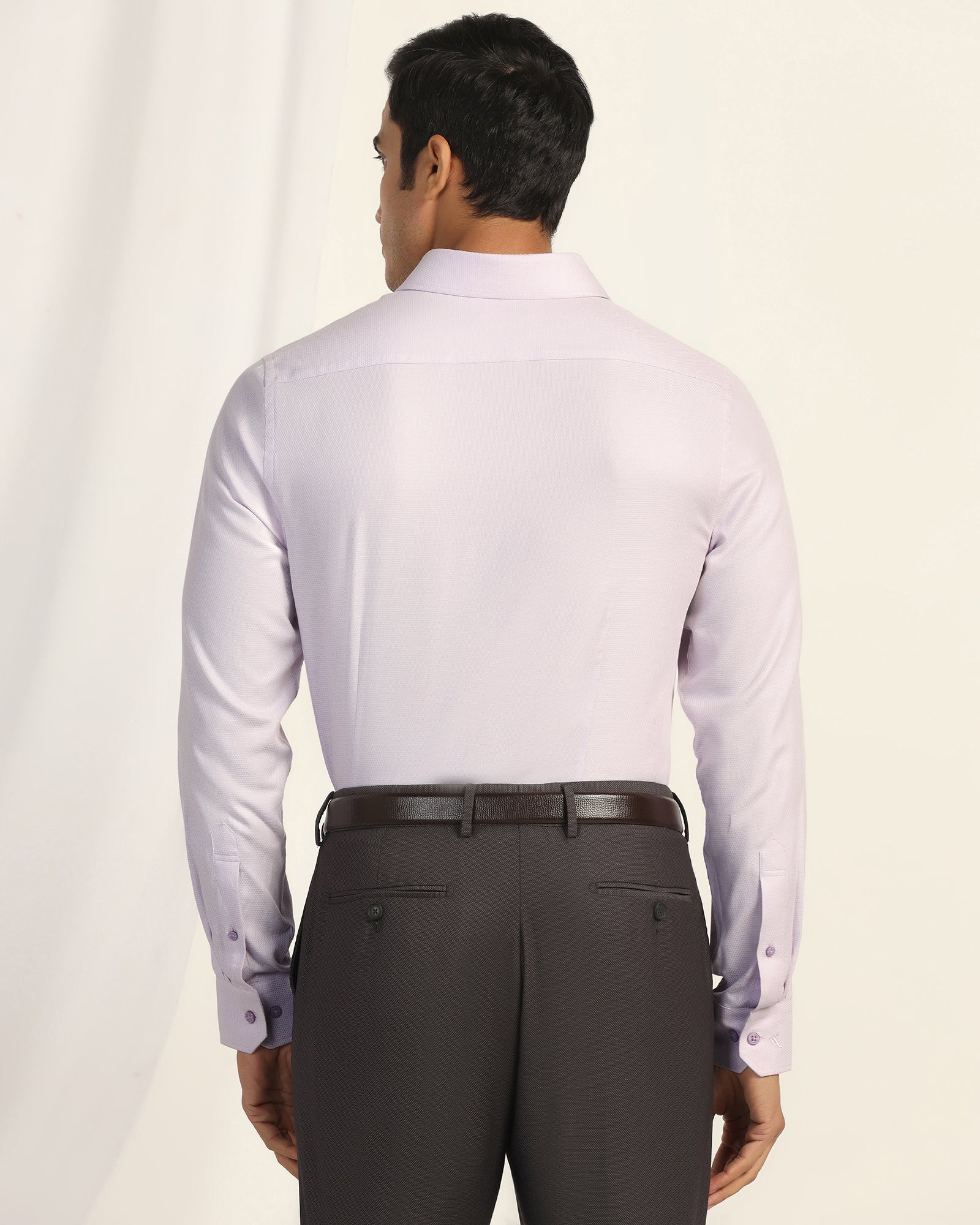 Temp Tech Formal Purple Textured Shirt - Revolve - Image 2