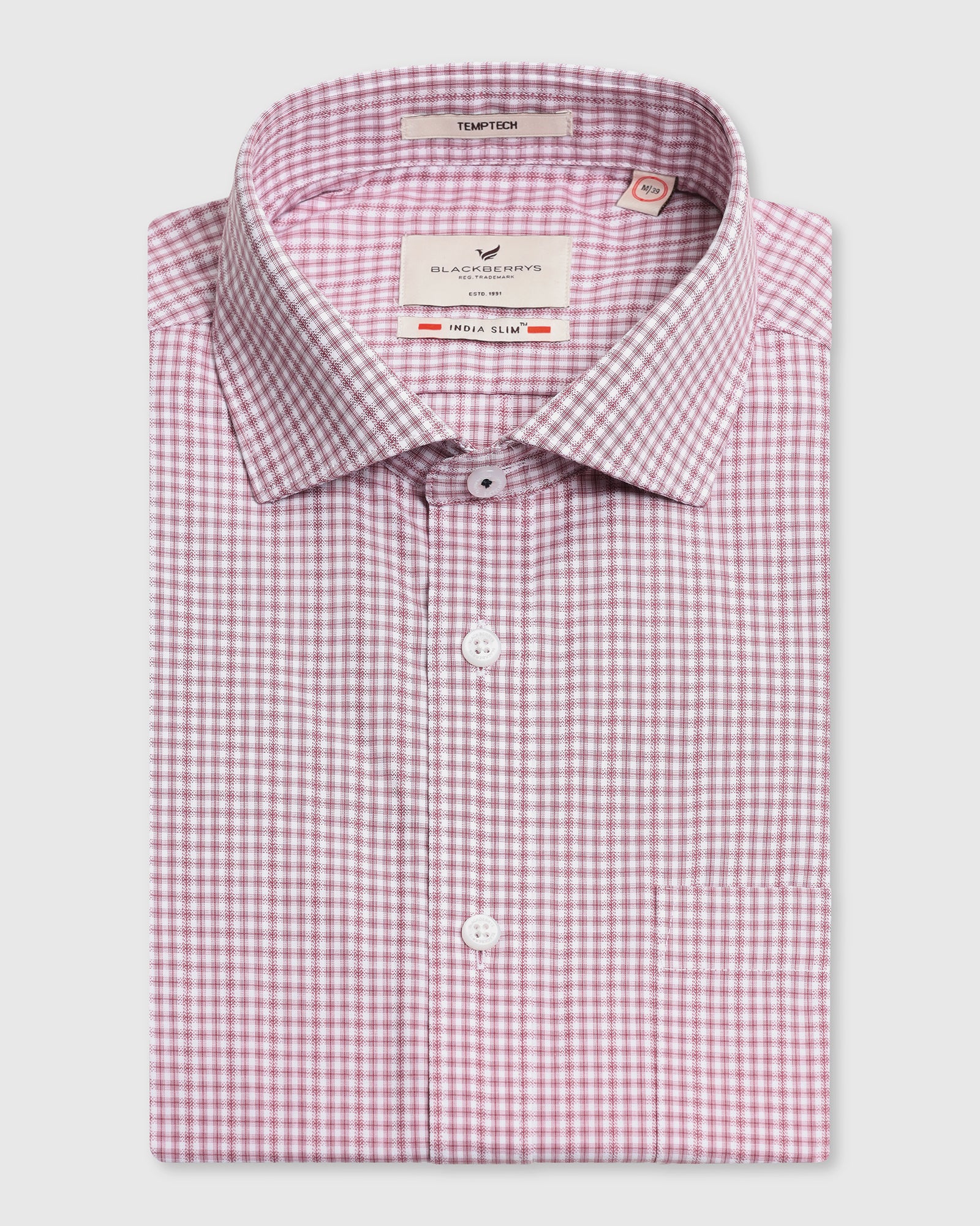Temp Tech Formal Red Check Shirt - Vertigo - Image 5