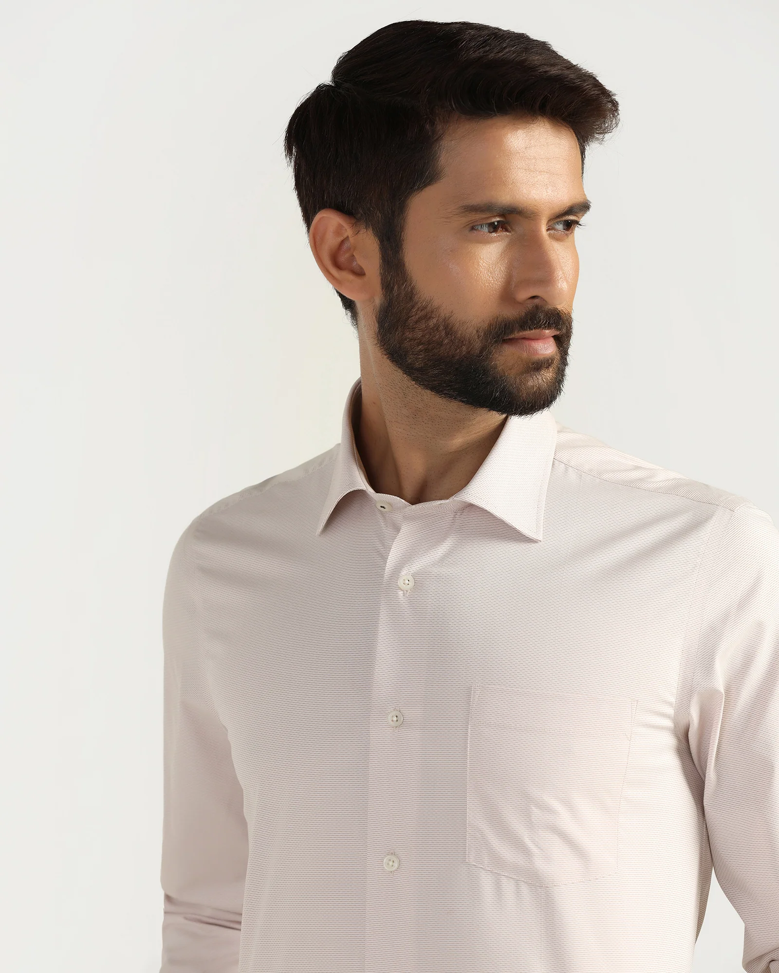 Temp Tech Formal Rust Textured Shirt - Vogue - Image 4