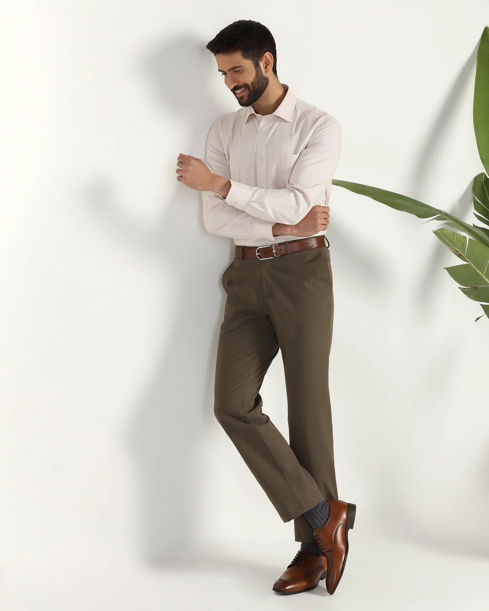 Temp Tech Formal Rust Textured Shirt - Vogue - Image 7