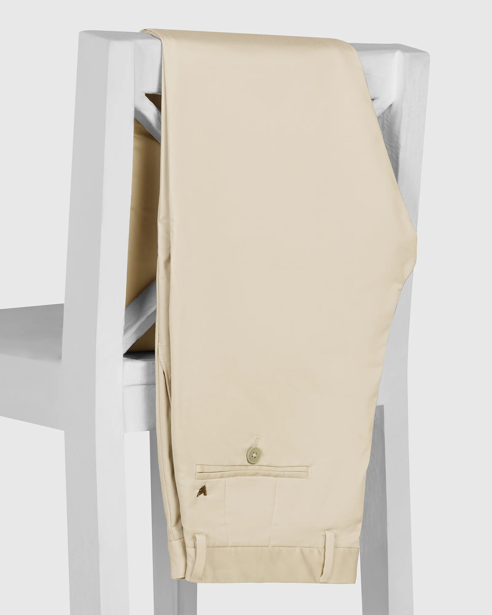 Temp Tech Slim Fit B-91 Casual Beige Solid Khakis - Peter - Image 5