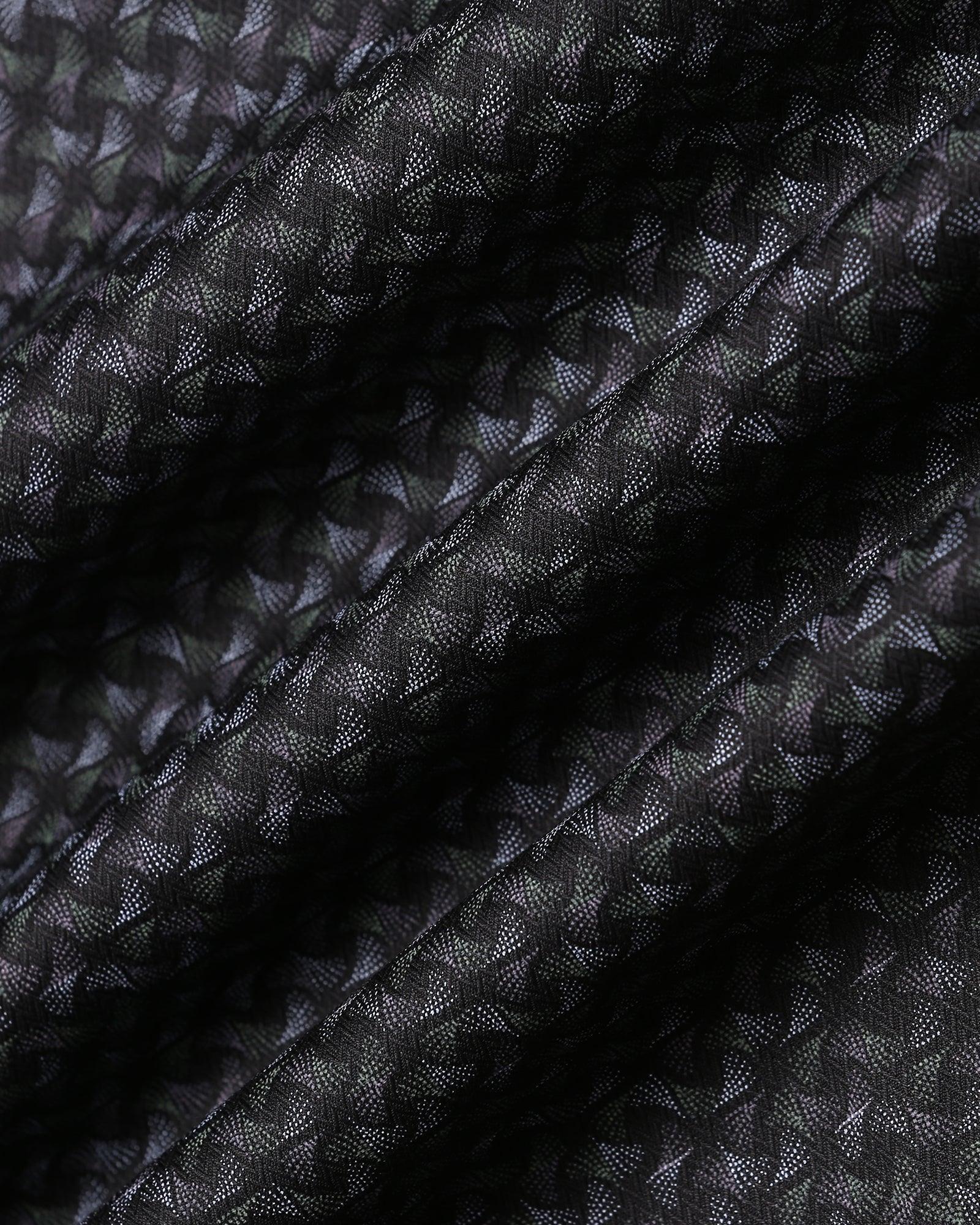 Temp Tech Formal Black Printed Shirt - Mateo - Image 6