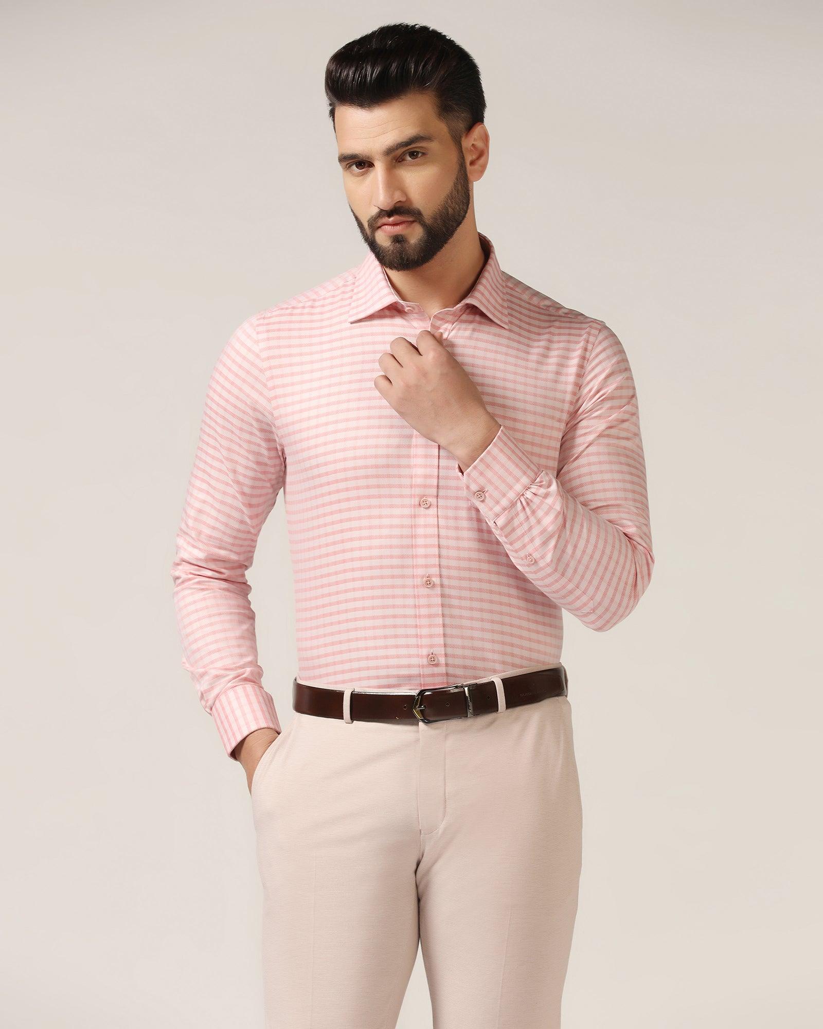 Temp Tech Formal Orange Check Shirt - Edmund - Image 6