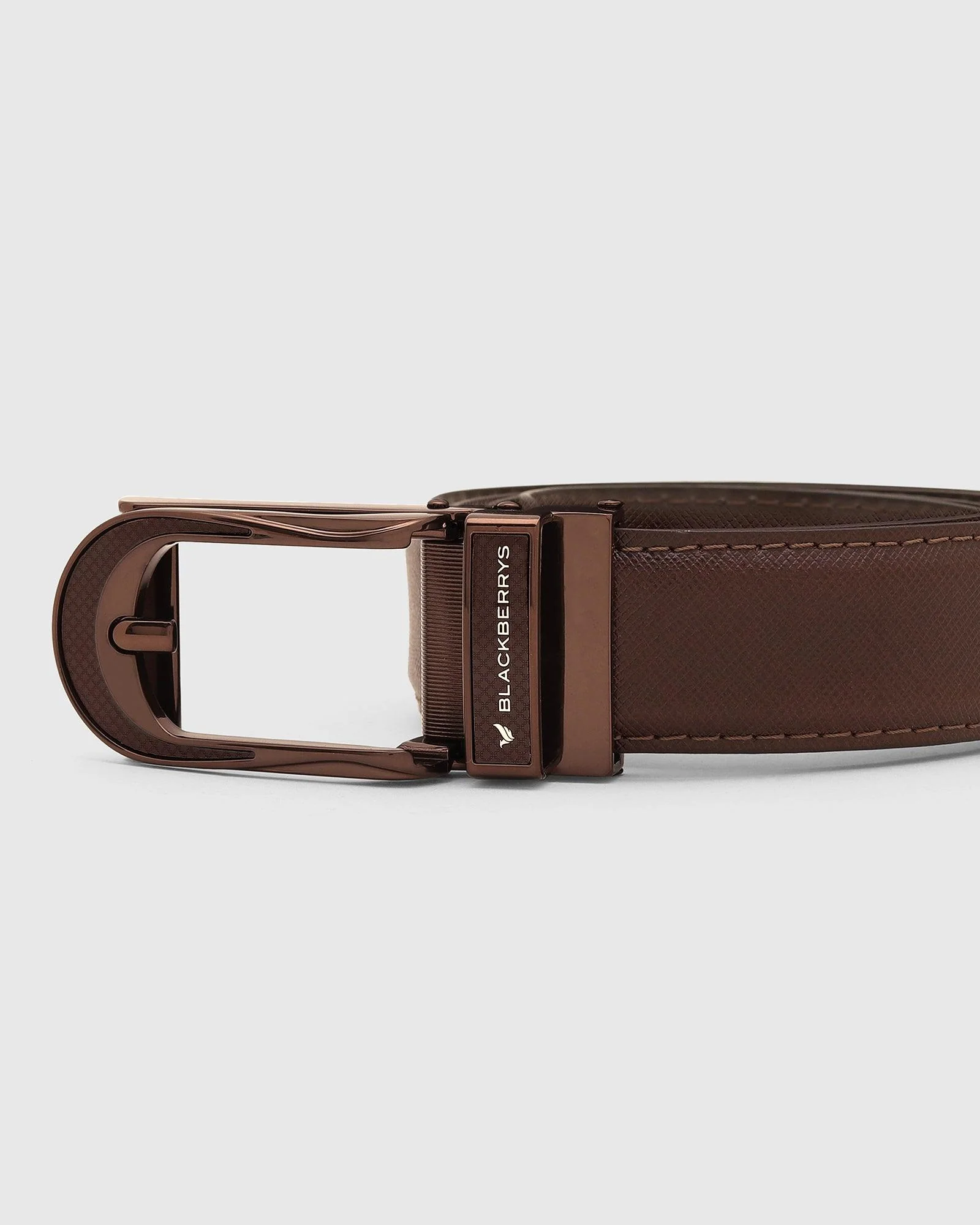 Must Haves Leather Brown Textured Belt - New Galenia - Image 2